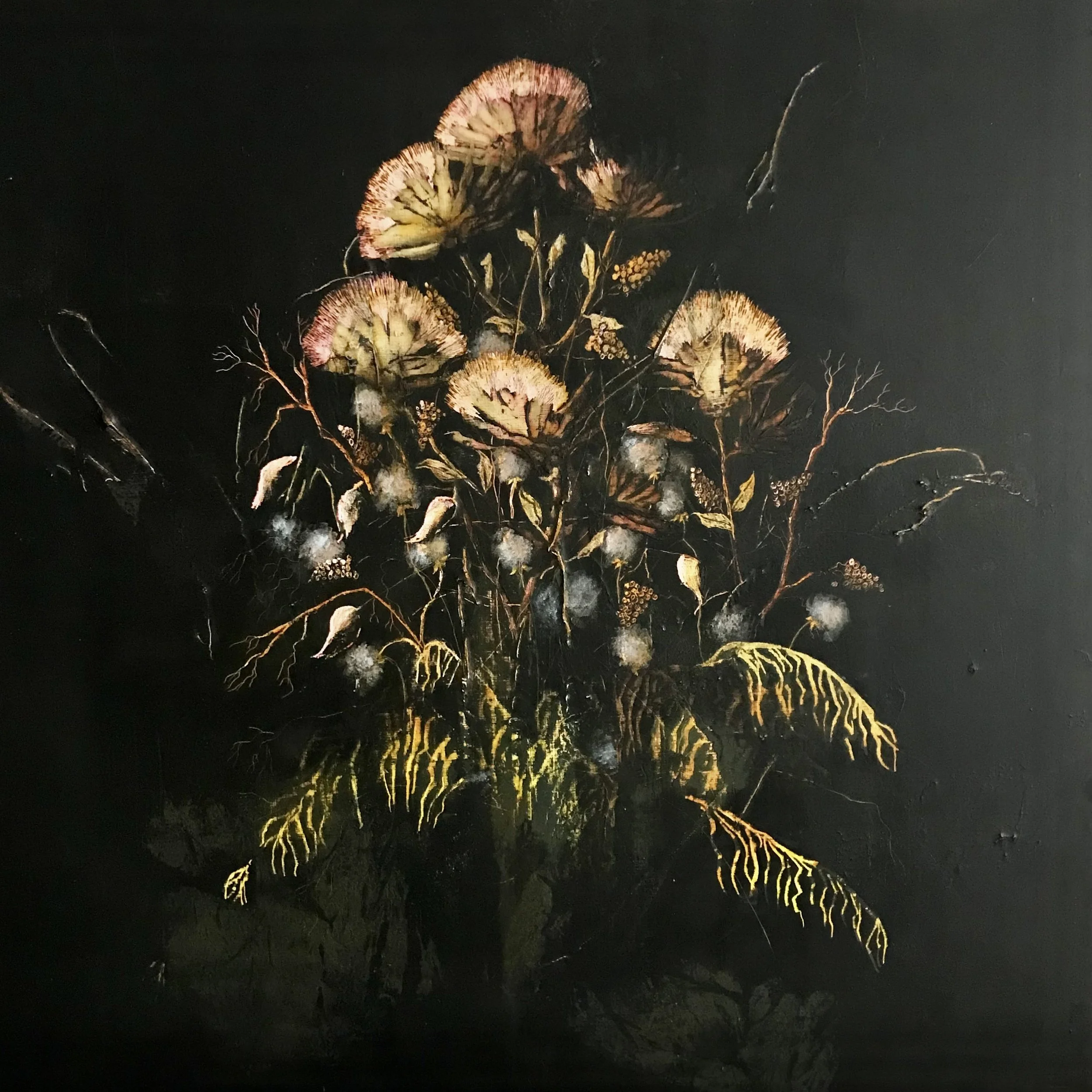 NATURE'S BOUQUET NO.1; 36x36 in. SOLD