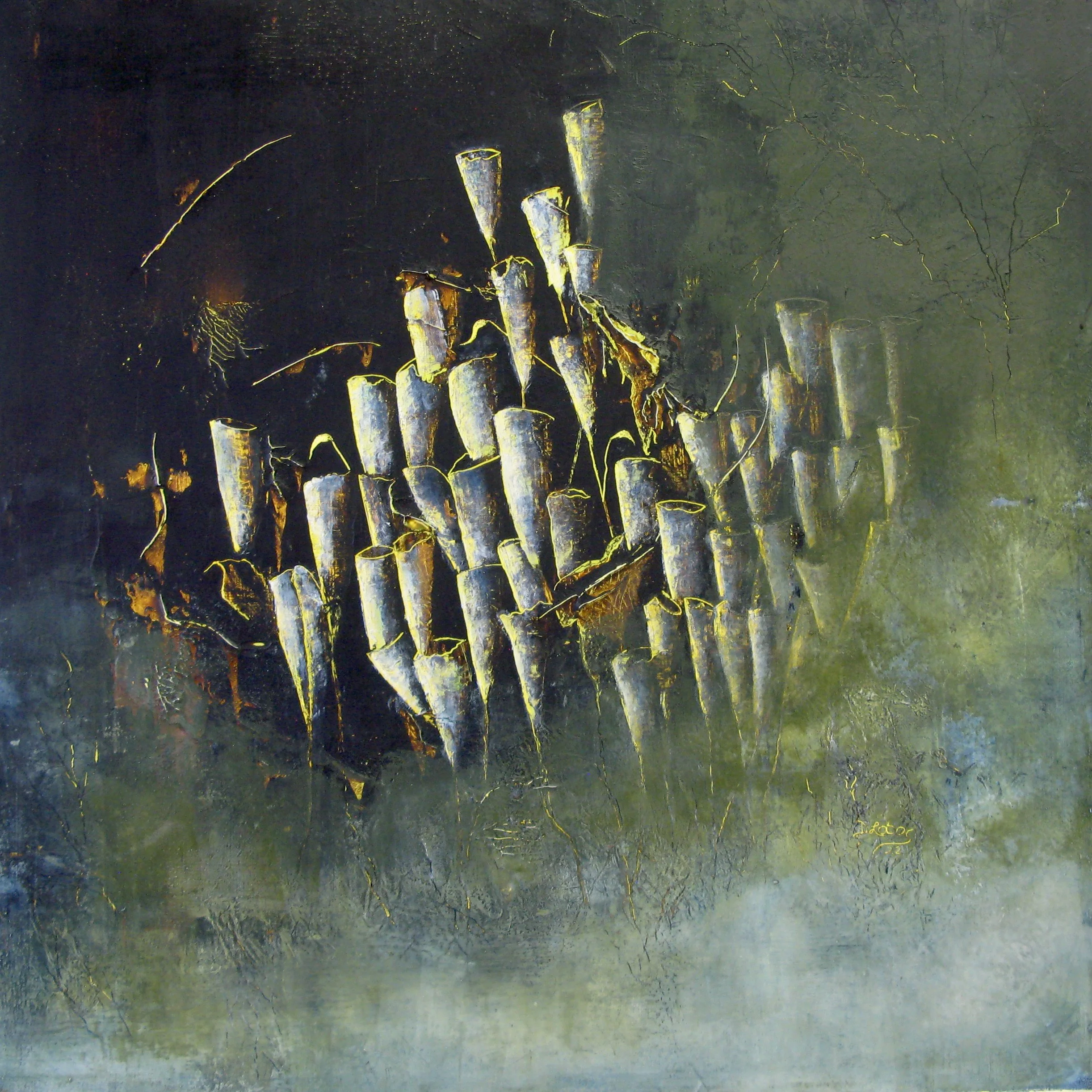 OUT OF THE MIST NO.1; 24X24in.  SOLD