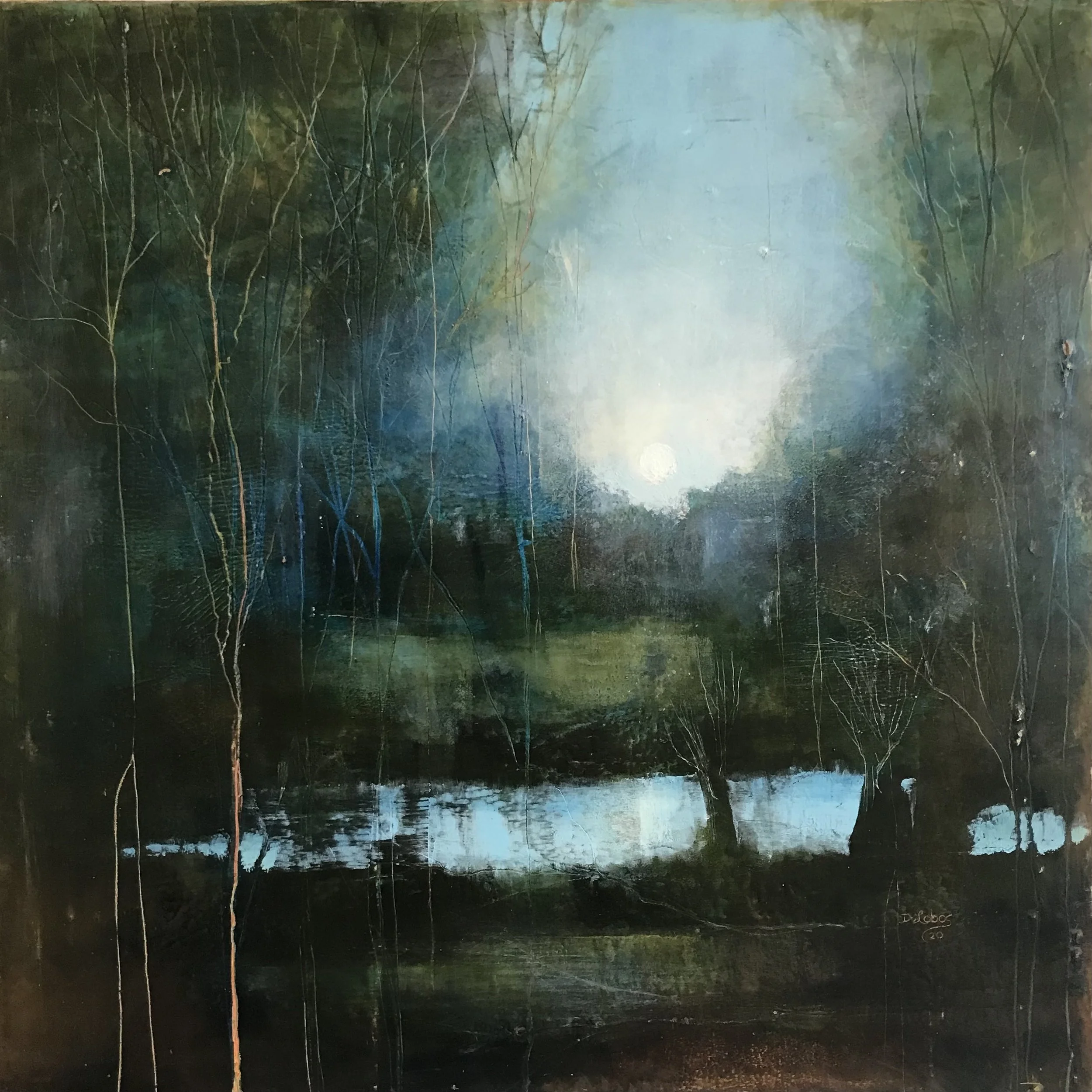 BLUE VEIL; 24x24in. SOLD