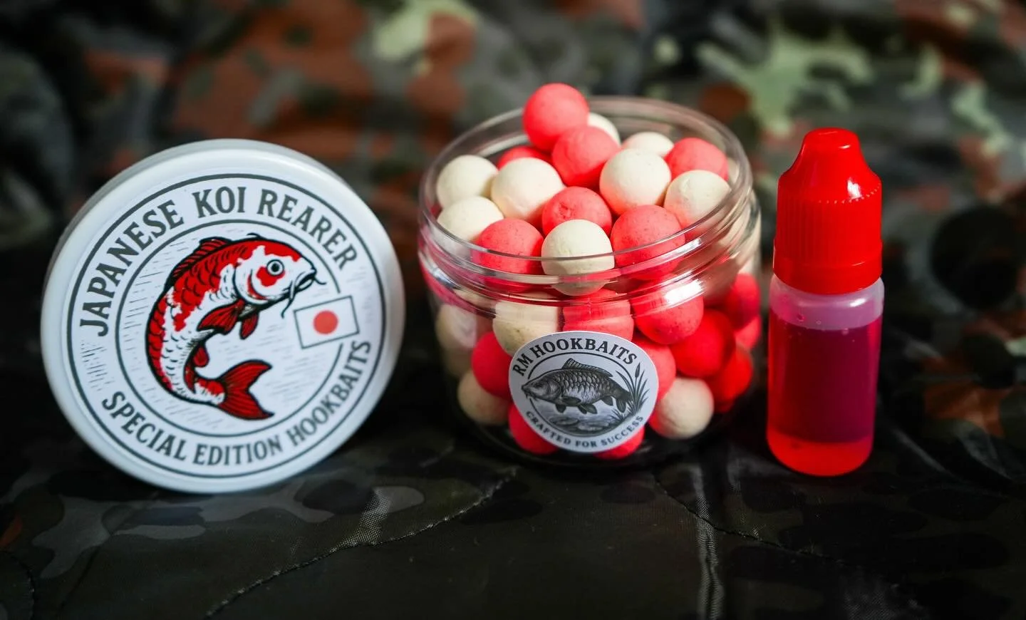 14mm Japanese Koi Rearer Pop Ups will be available tommorow 🇯🇵

The flavor profile is a rich and savory umami experience, combining the deep, briny essence of fresh squid and octopus. It offers a slightly sweet, seafood sweetness that is balanced b