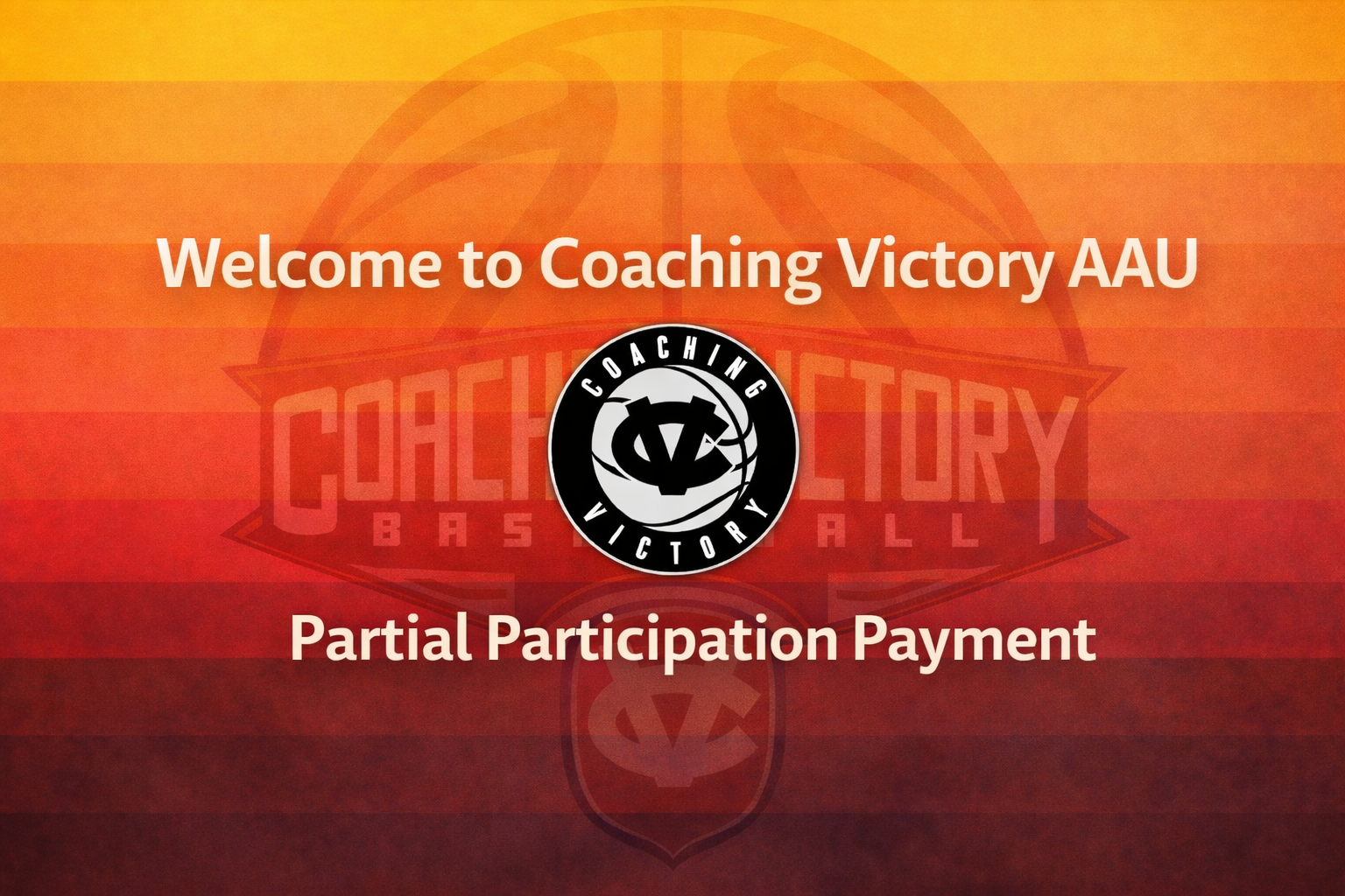 CV AAU 2026 Participation Fee: PARTIAL PAYMENT