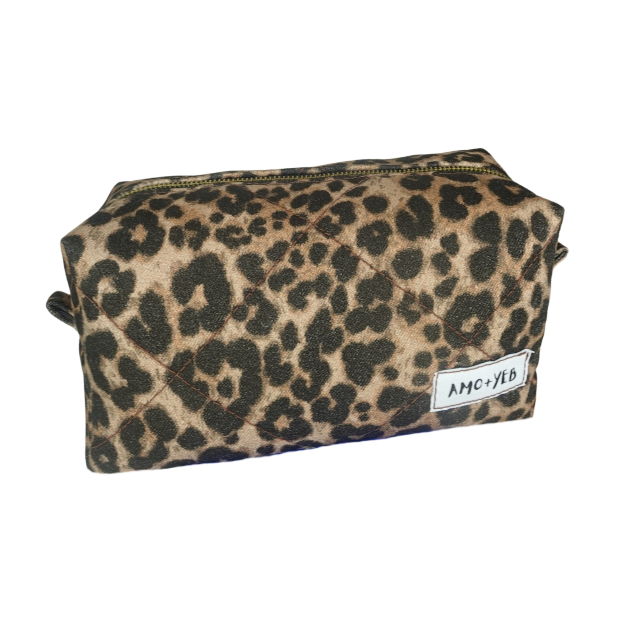 Lepaord Print Denim - Box Bag