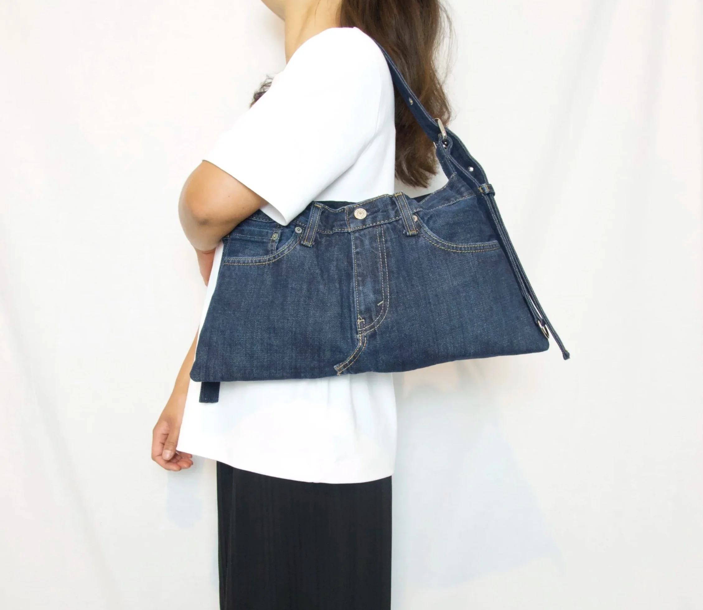 Space Cadet Upcycled Levi Bag