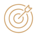 Target with an arrow hitting the bullseye