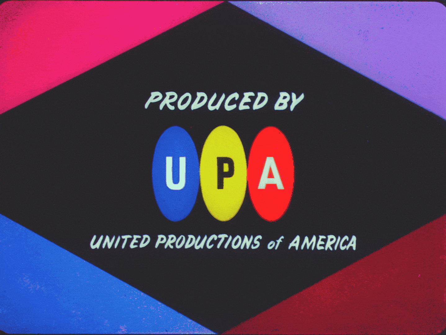 A gif of the UPA logo played across four short films, including "Ragtime Bear", "The Tell-Tale Heart", "Tune in Tomorrow", and "Madeline".
