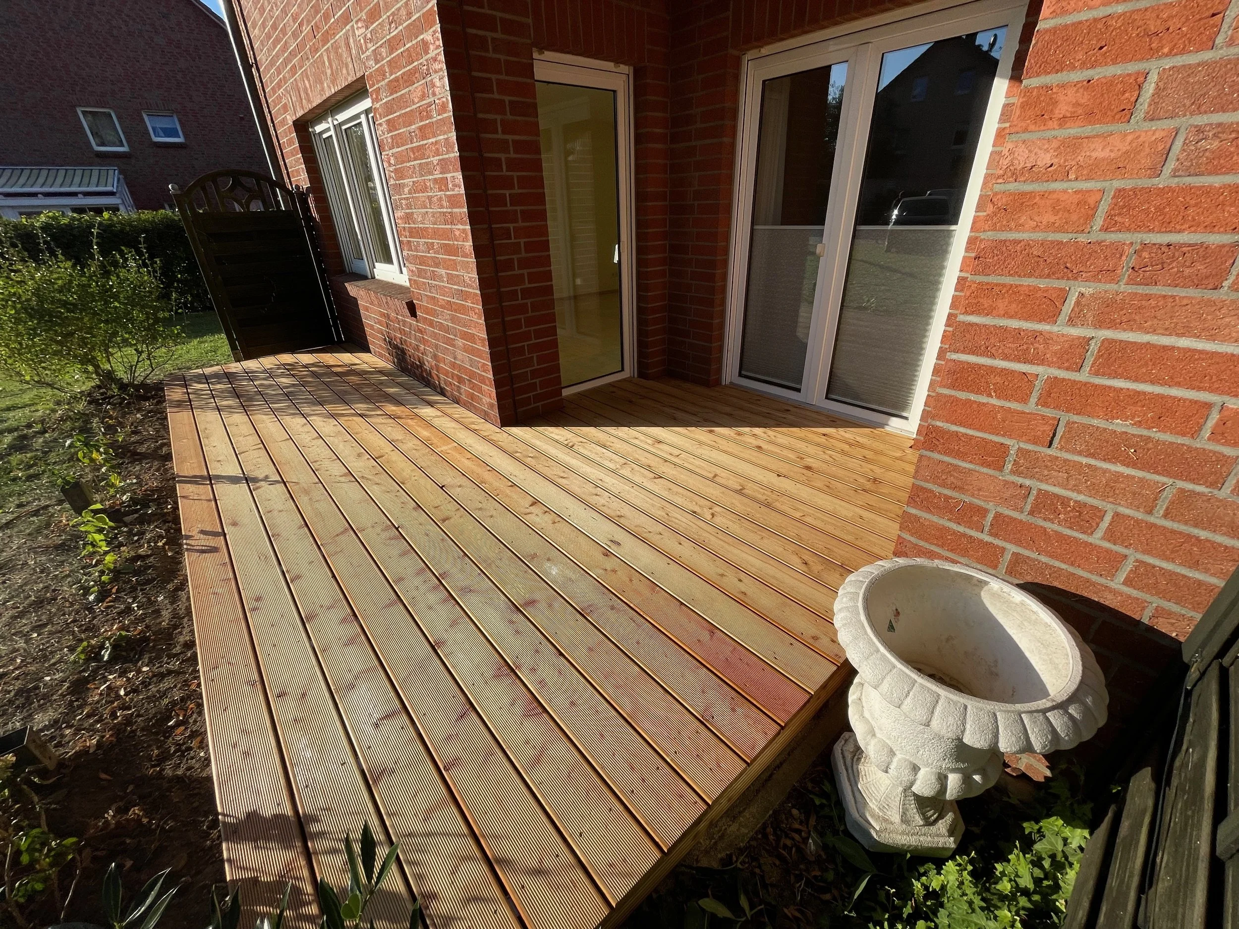 Terrassenneubau auf Alu