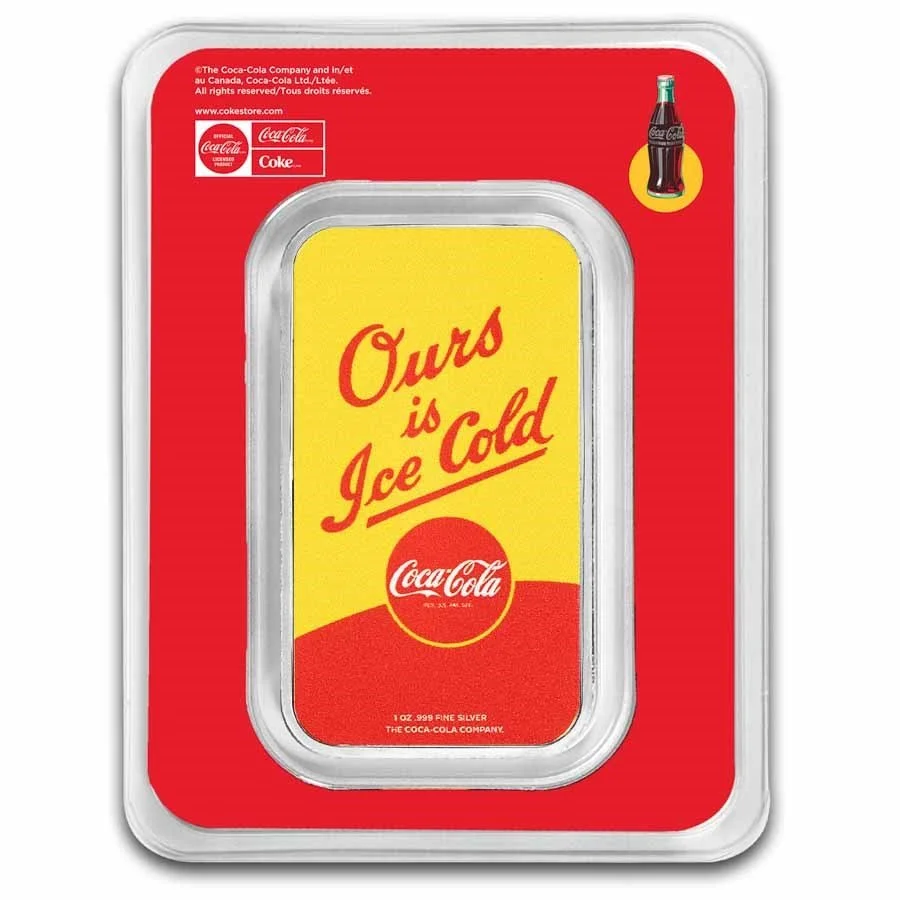 1 oz Colorized Silver Bar in Tamper Evident Packaging