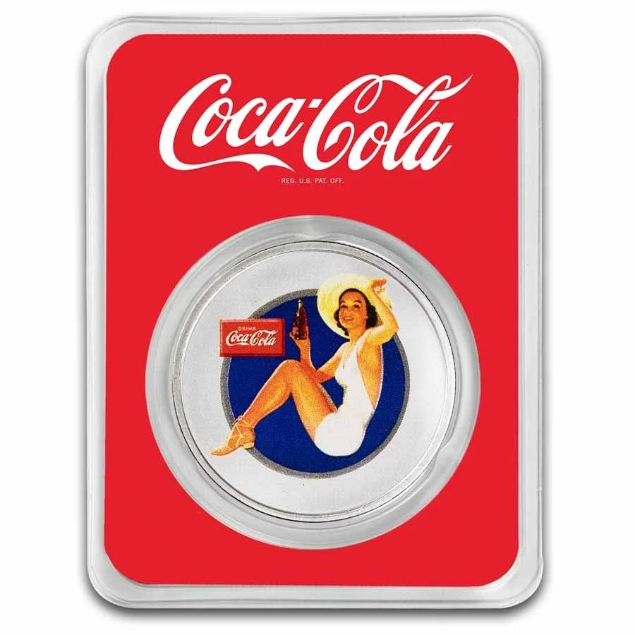 1 oz Colorized Silver Coin in Tamper Evident Packaging