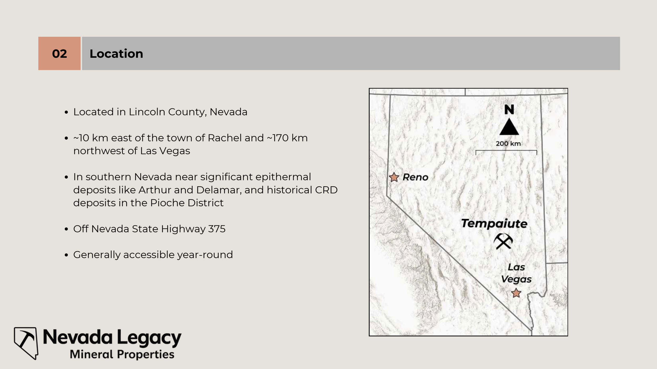 Location Map of Tempaiute Project