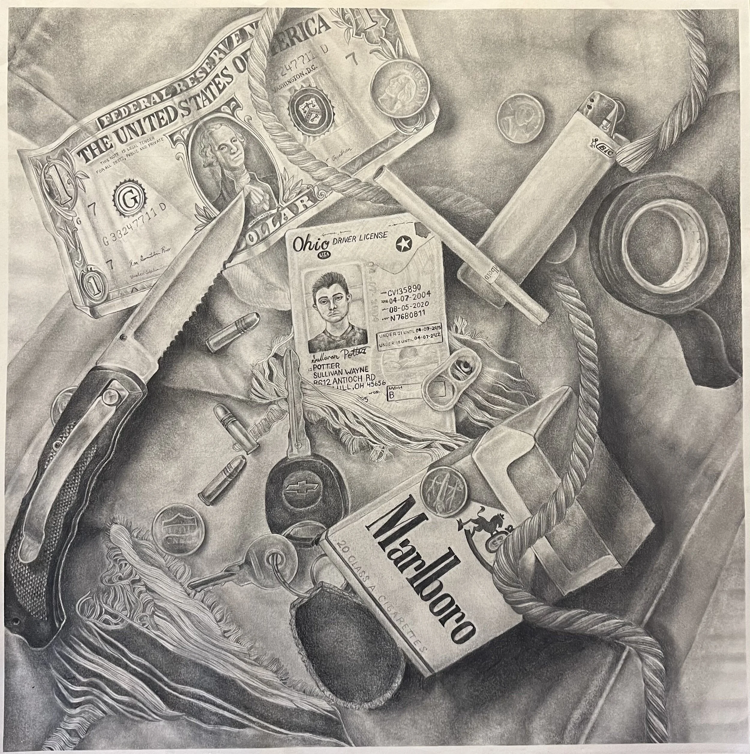 "The Bare Necessities," Graphite, 2023