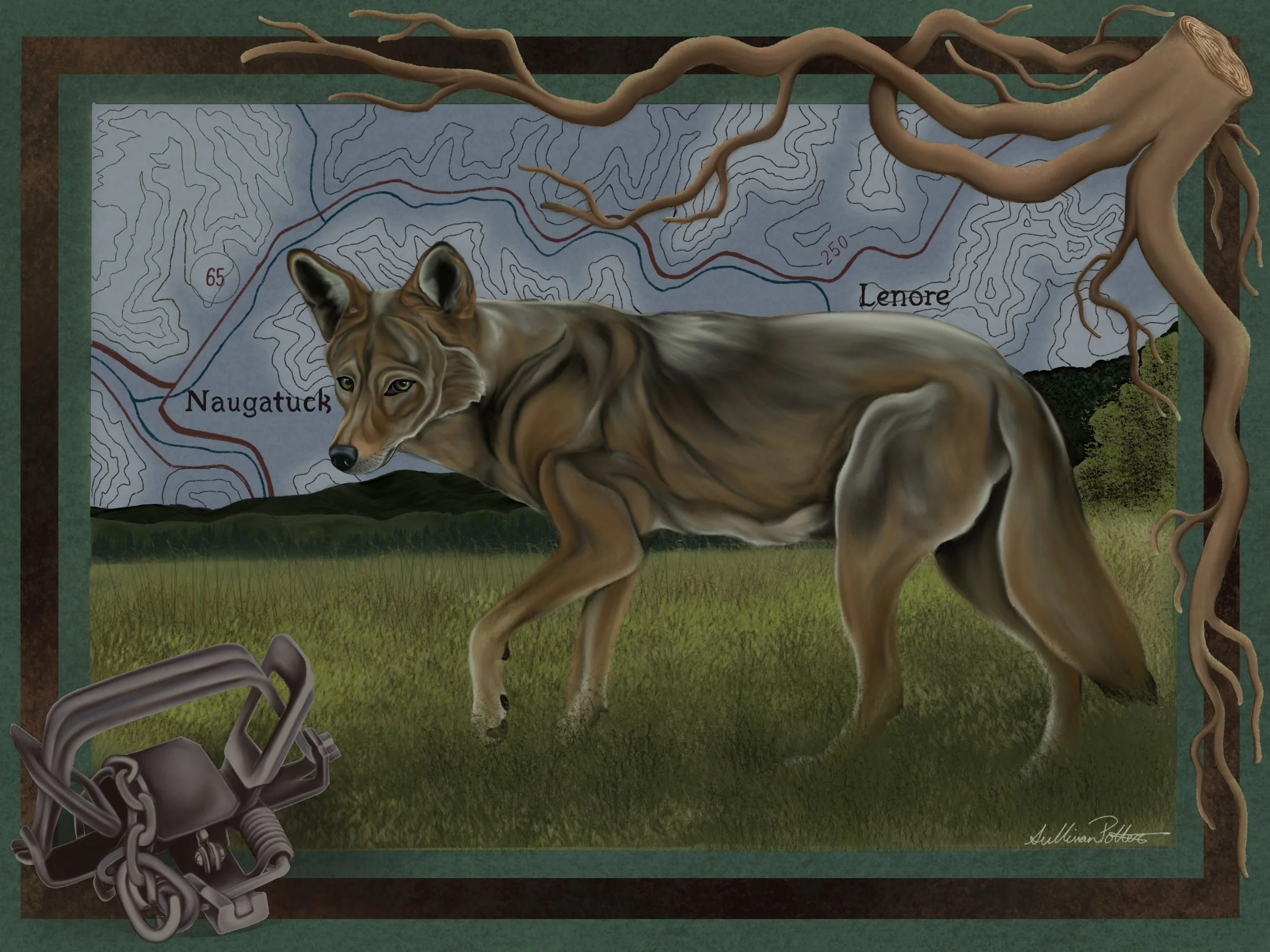 "Bloodlines," Digital Painting, 2024