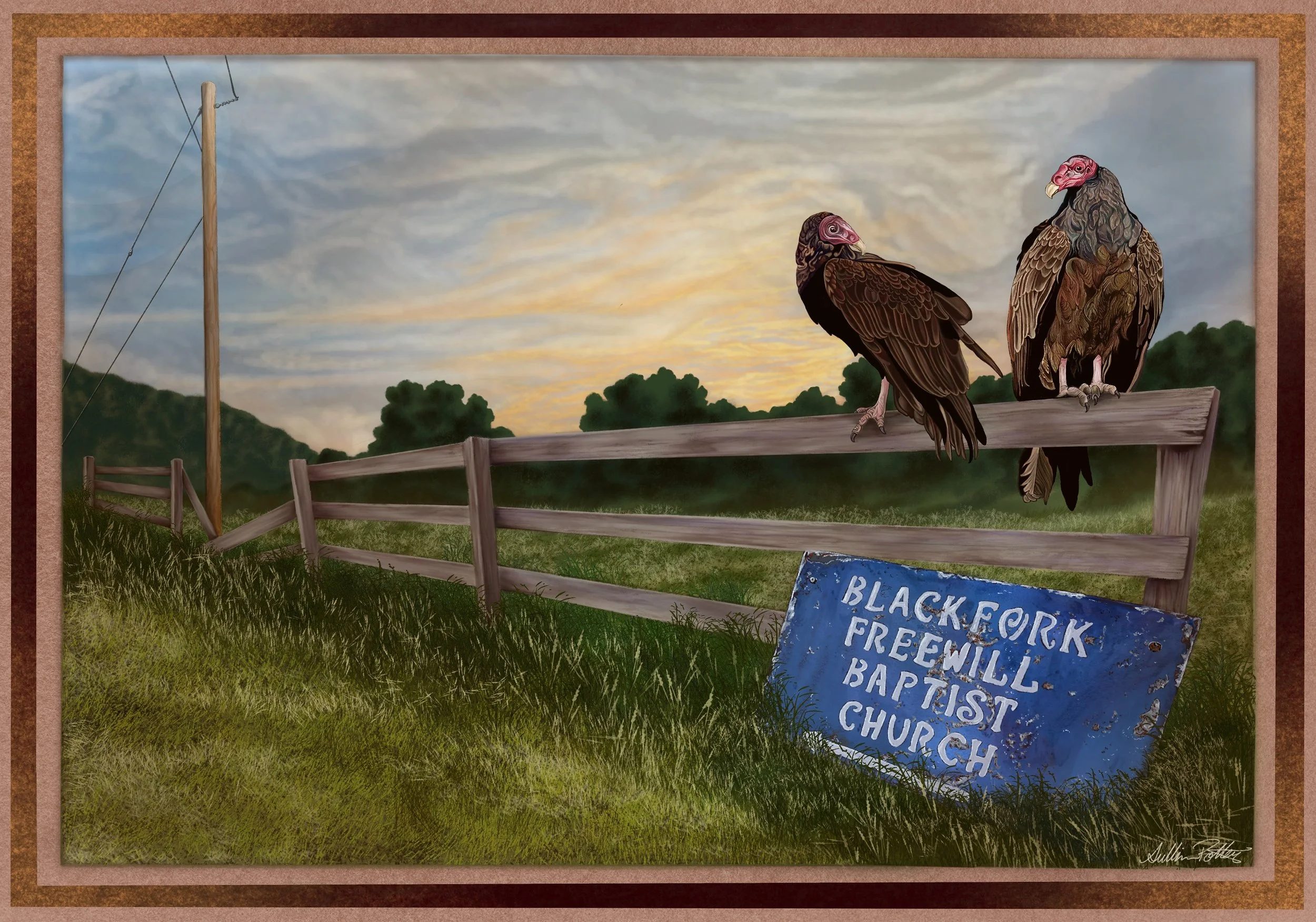 "Devout Consumption," Digital Painting, 2024