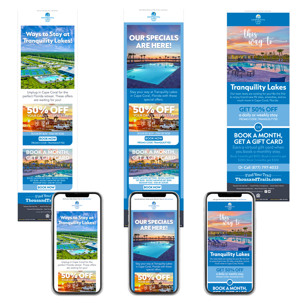 Tranquility Lakes Ways to Stay Campaign