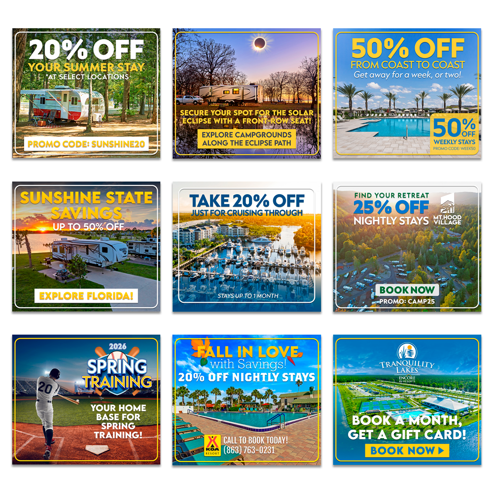 Display Ads & Callouts on ThousandTrails.com