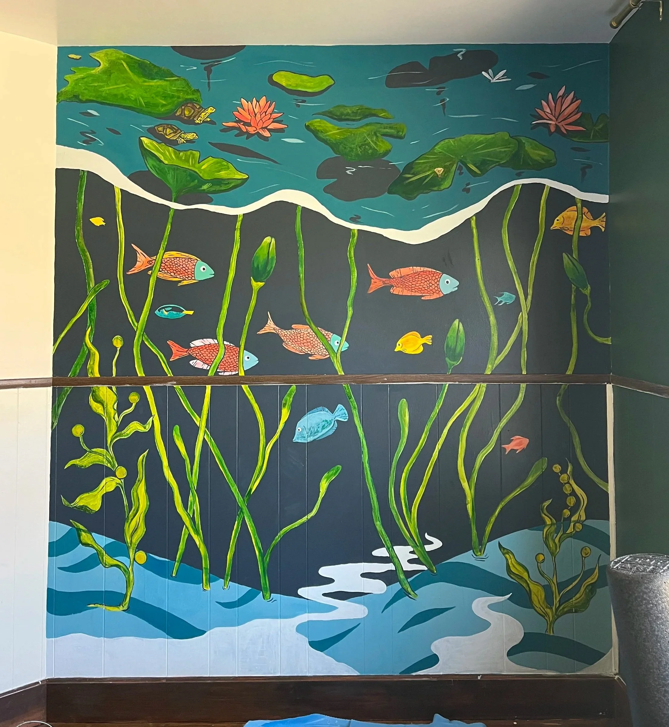 Painted for my first-born’s nursery, this mural marks the beginning of my personal exploration into large-scale wall work.
