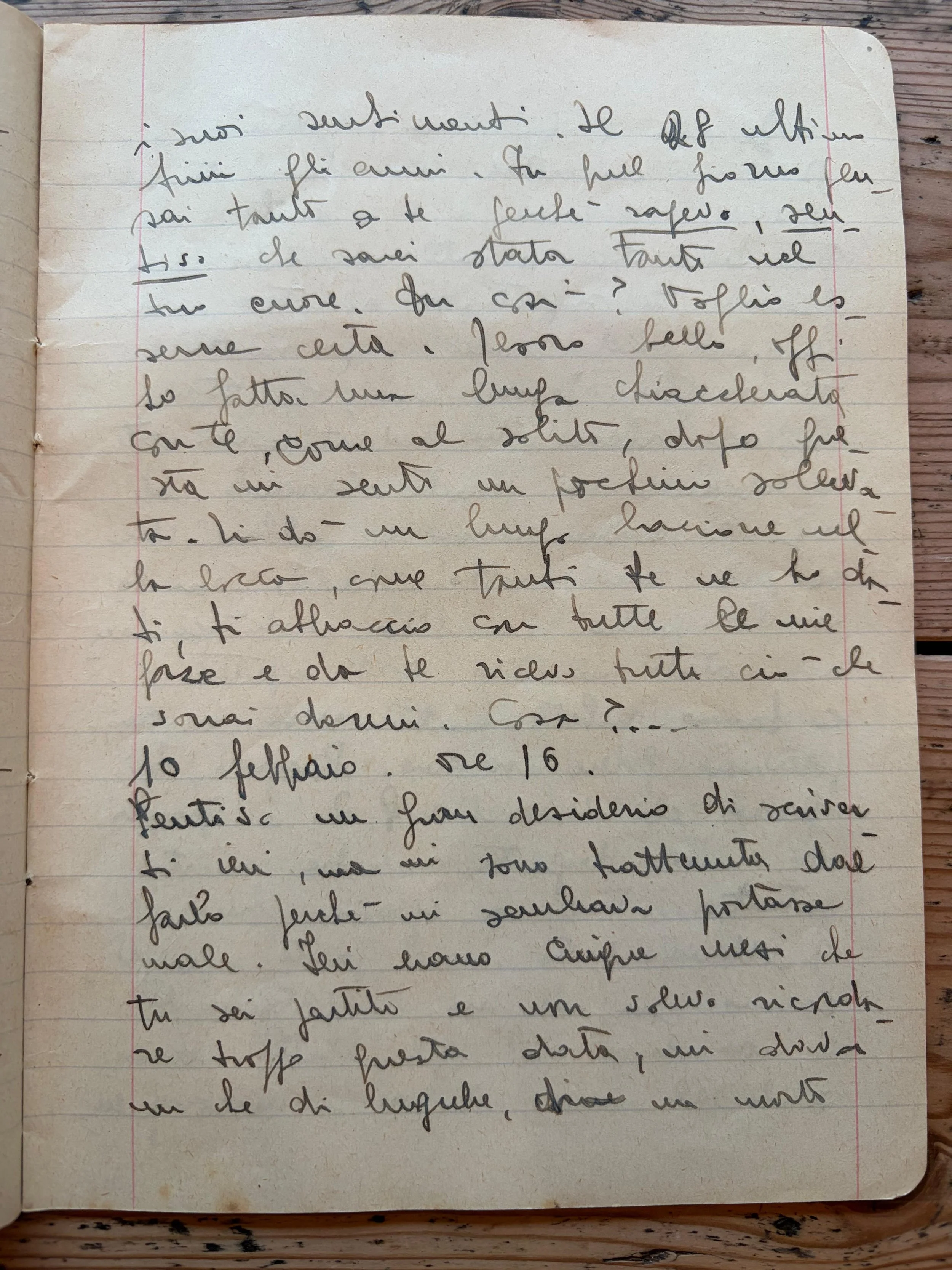 DIARIO 2. 10 Febbrario 1944, 4pm. “Notti vuote”