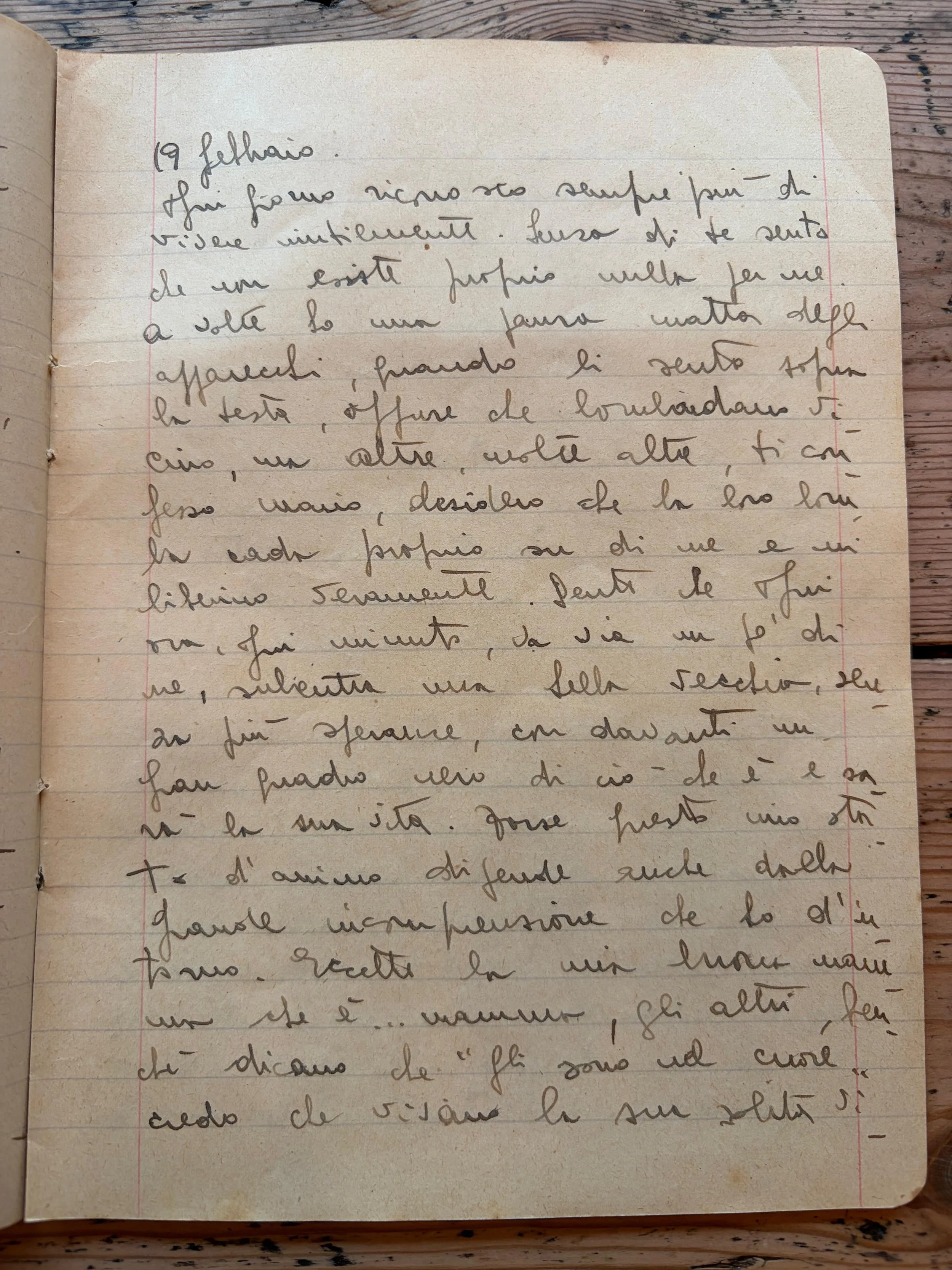 DIARIO 2. 19 Febbrario 1944. “Madonnina”