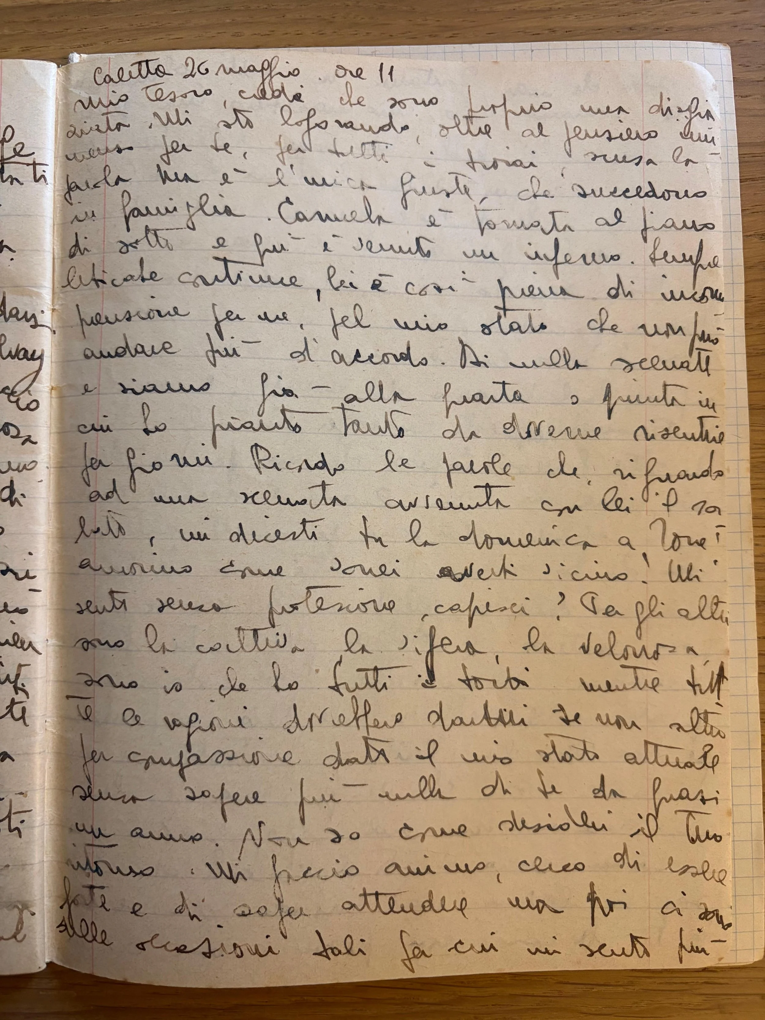 DIARIO 2. 26 Maggio 1944, 11am. “Leticate”
