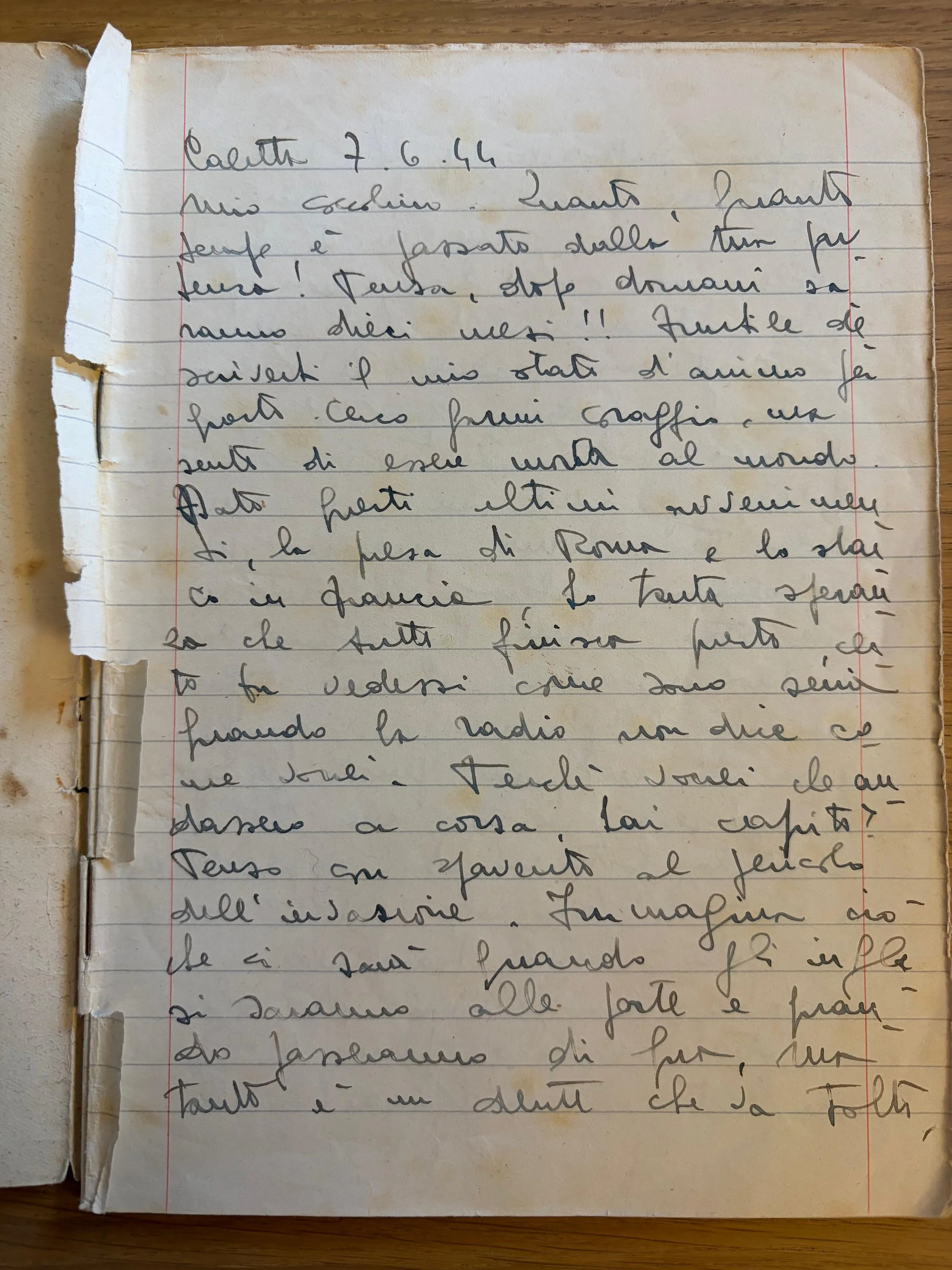 DIARIO 3. 7 Giugno 1944.“Ciliegie”