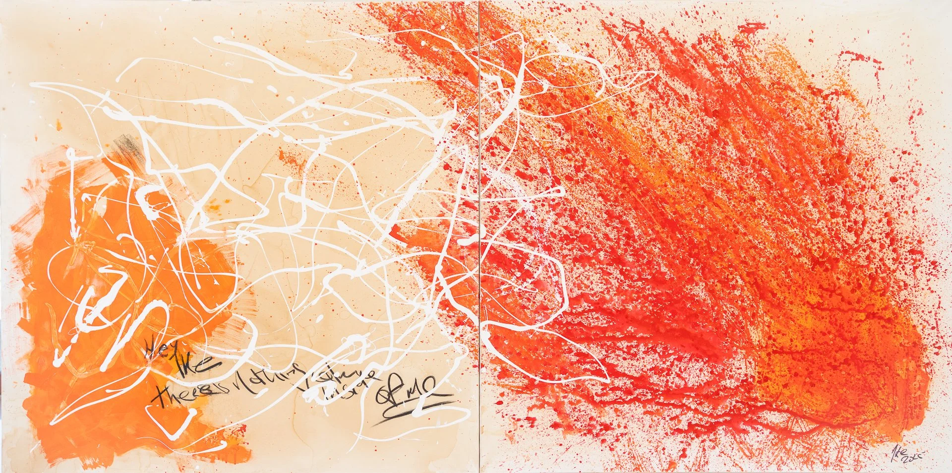 There's nothing calm inside of me - 2025 - ( 300x150cm )