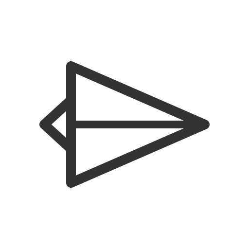 A gray forward arrow symbol enclosed within a circle on a black background.