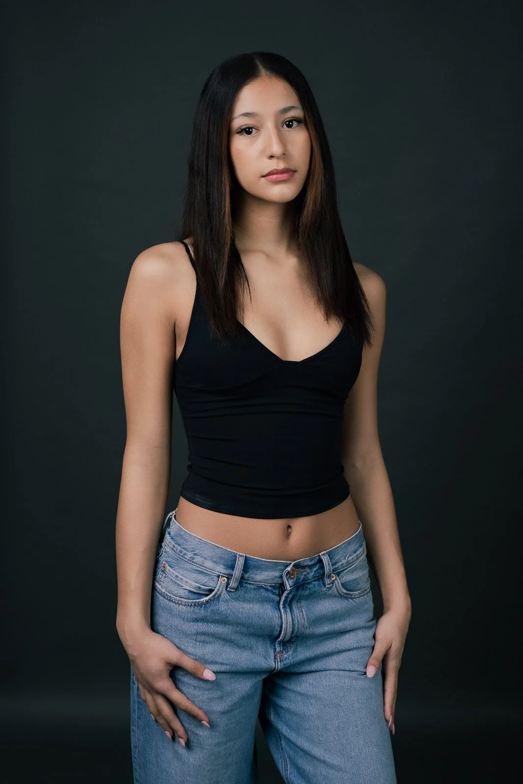 Actress posing for a headshot in Portland