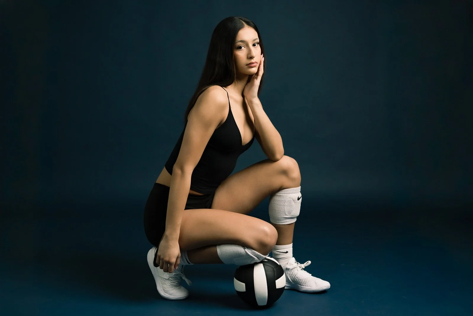 Young female model in athletic wear