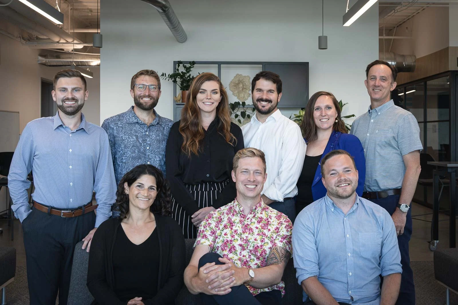 Posed group of Gridstor employees