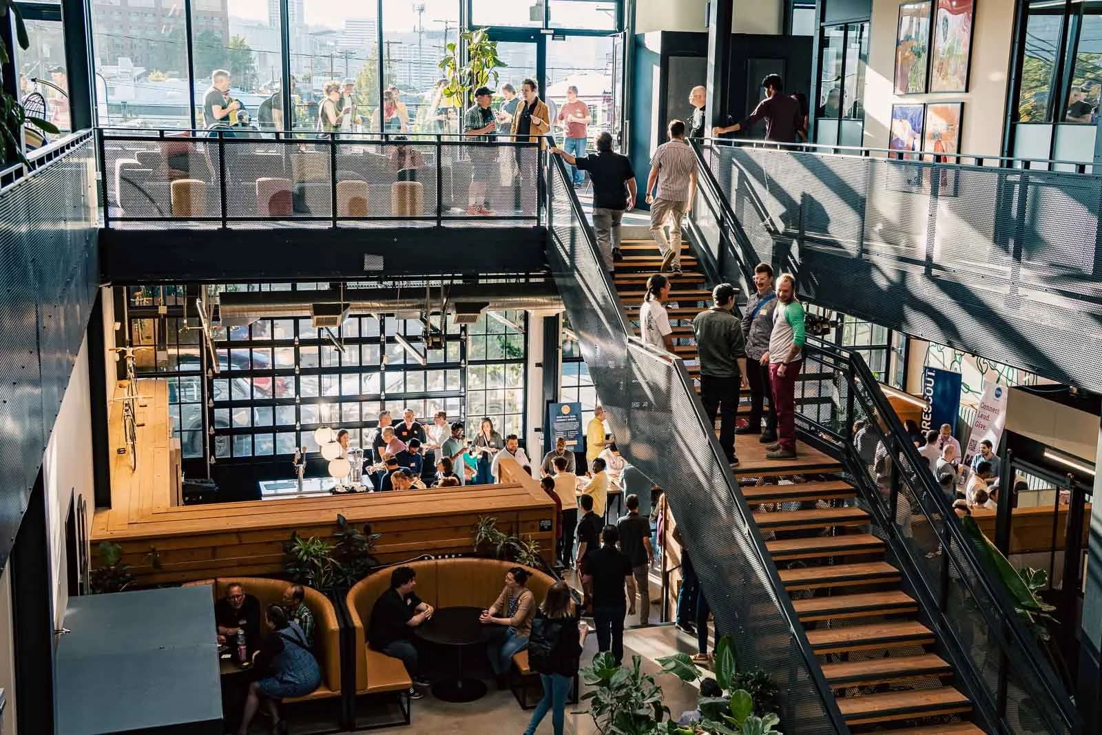 Wide angle shot of the Silicon Forest event at Kiln in Portland by Pro Focus