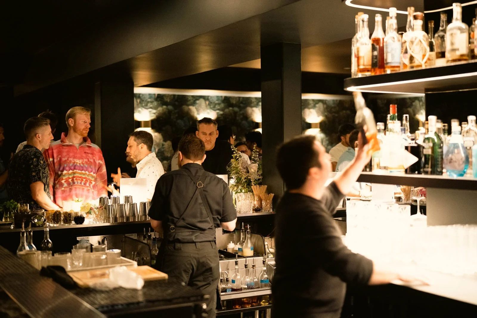 A work party in the sousòl bar for EPPO employees