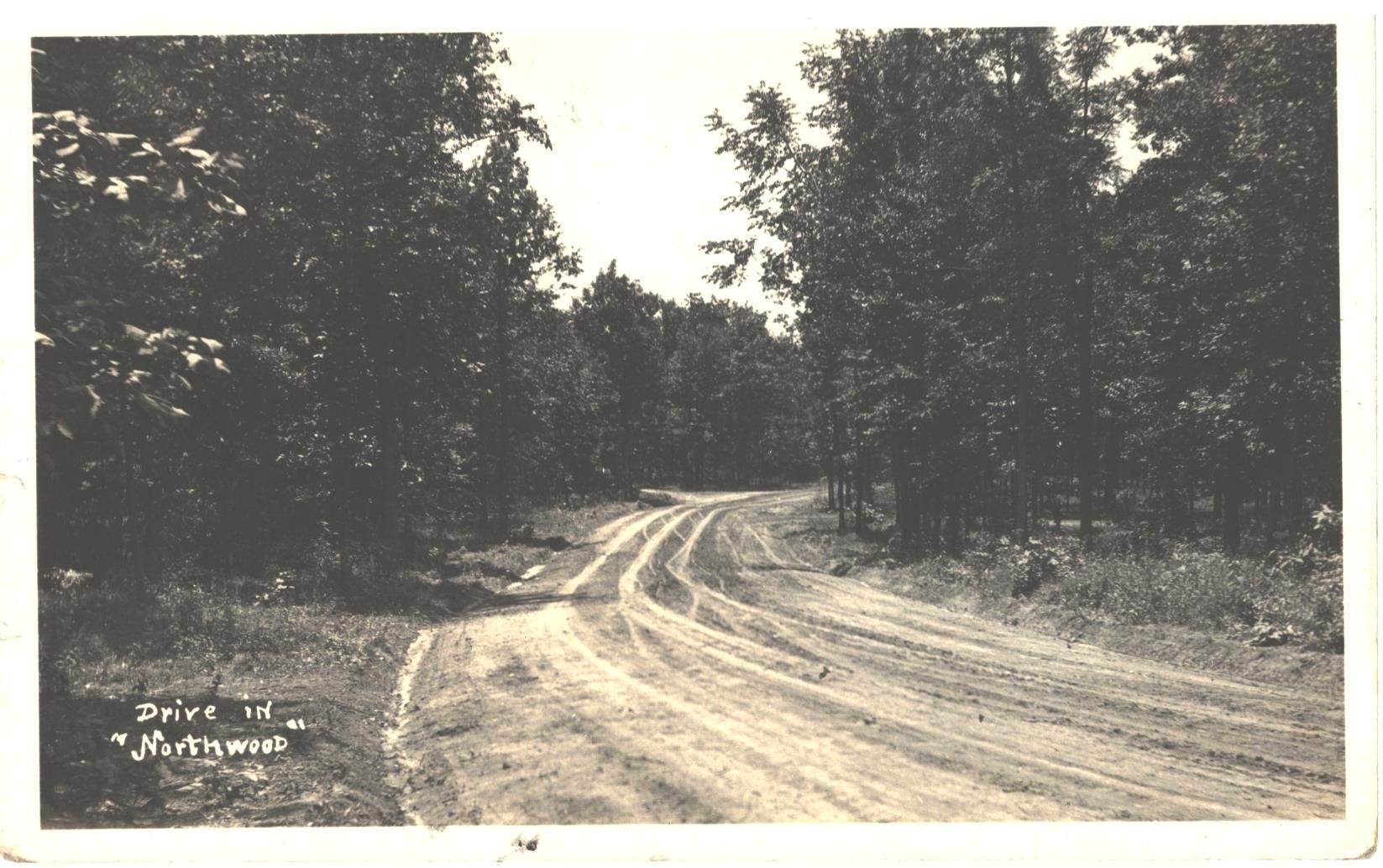 Entrance to Northwood, Celina Ohio Postcard by Fred Yacmett (Photo Courtesy of Northmoor Golf Course)