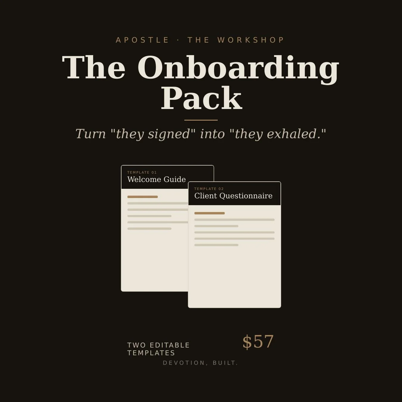 The Onboarding Pack