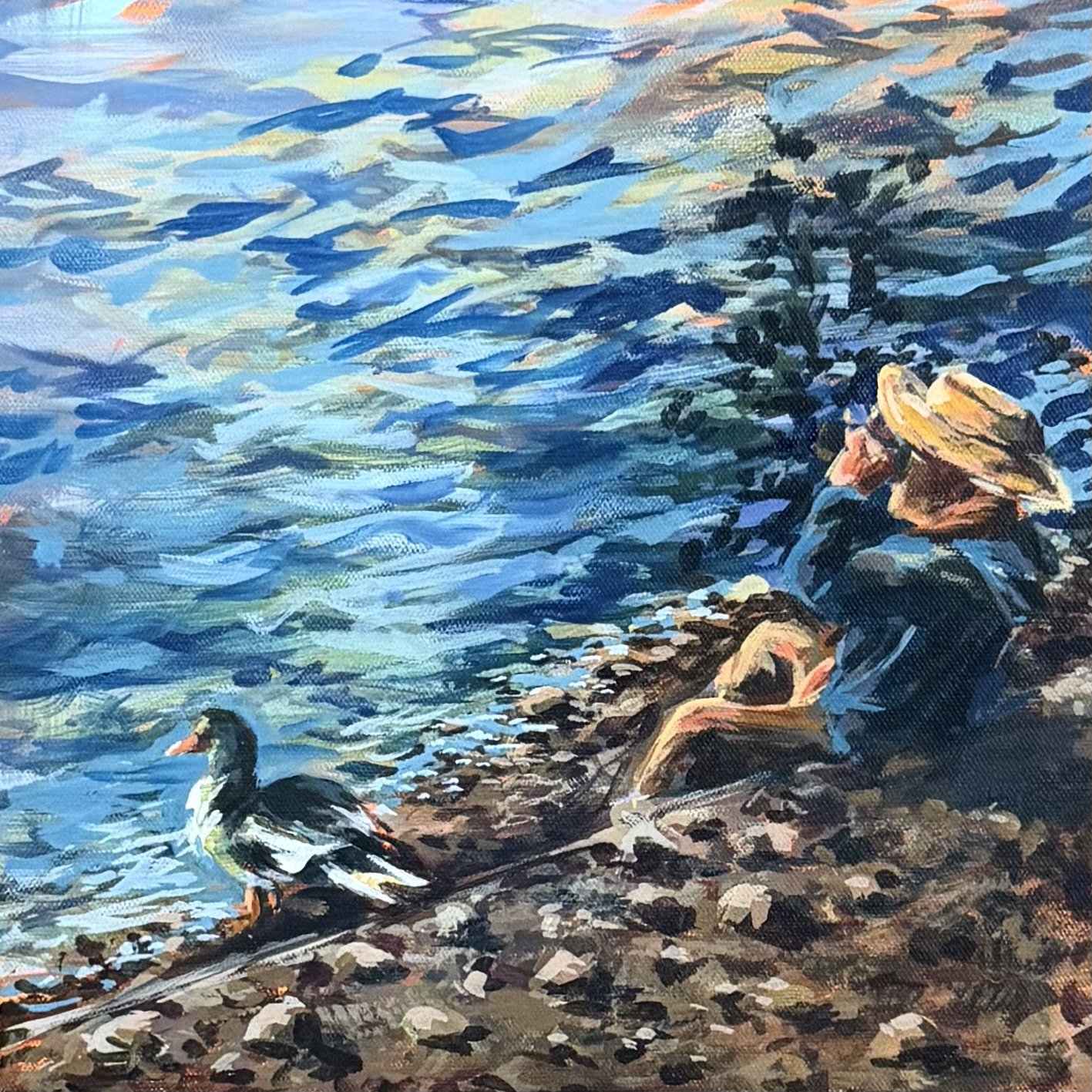 Ringo, 2026. 12" x 12" acrylic on canvas