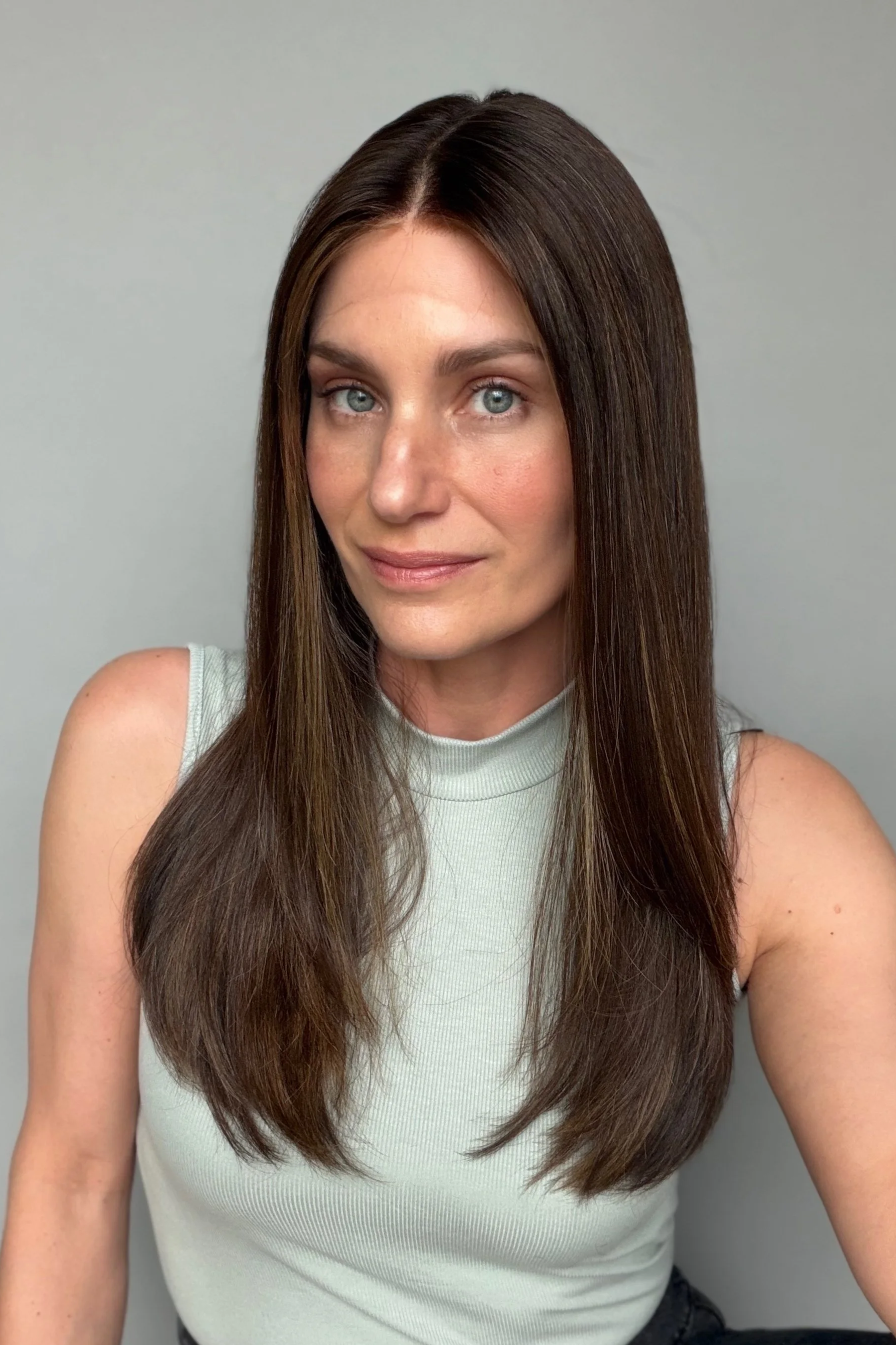 Dimensional Chocolate Brown w/Caramel Beige Highlights - 
