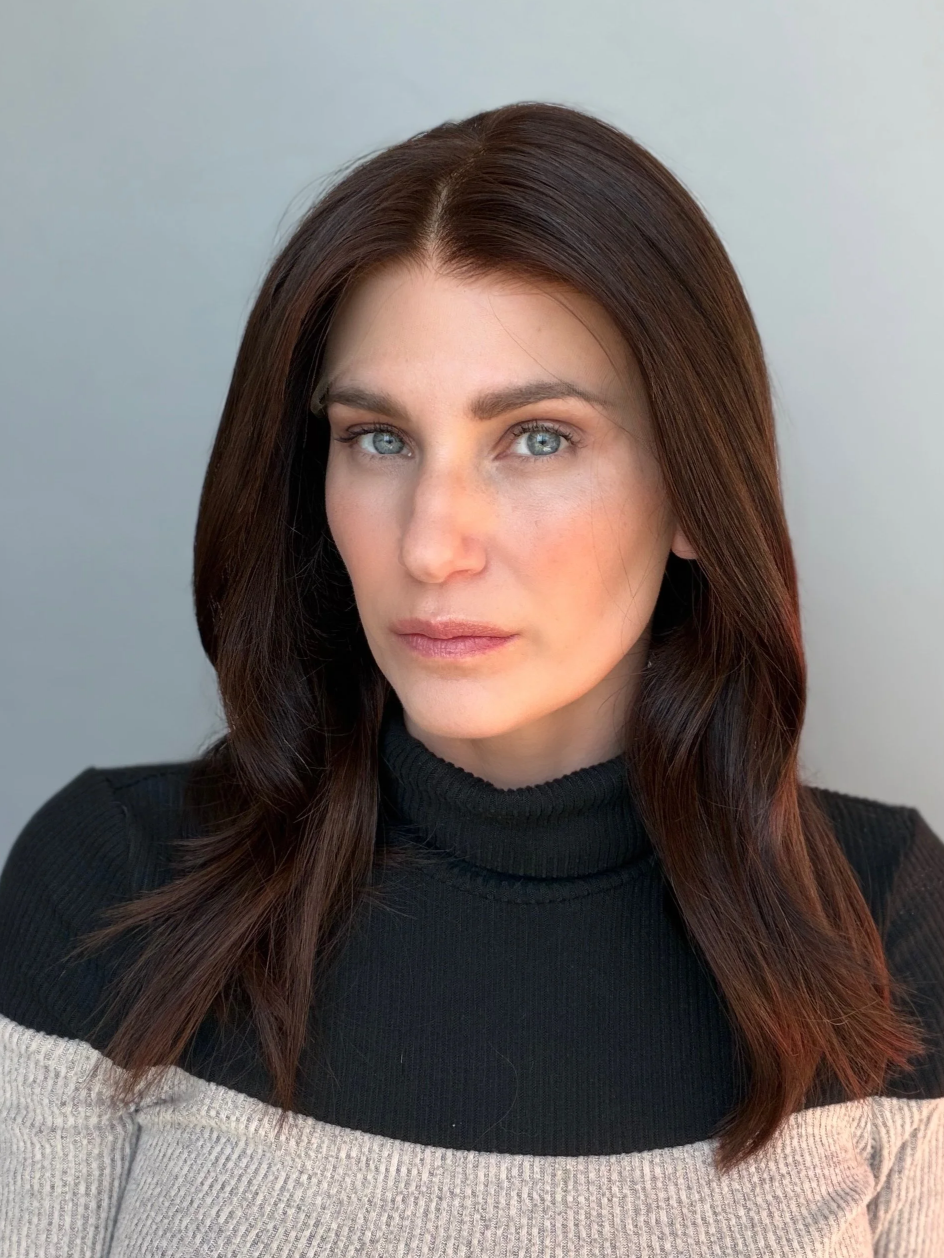 Medium Chocolate Brown with auburn undertones - "Camille" | 17" Medium