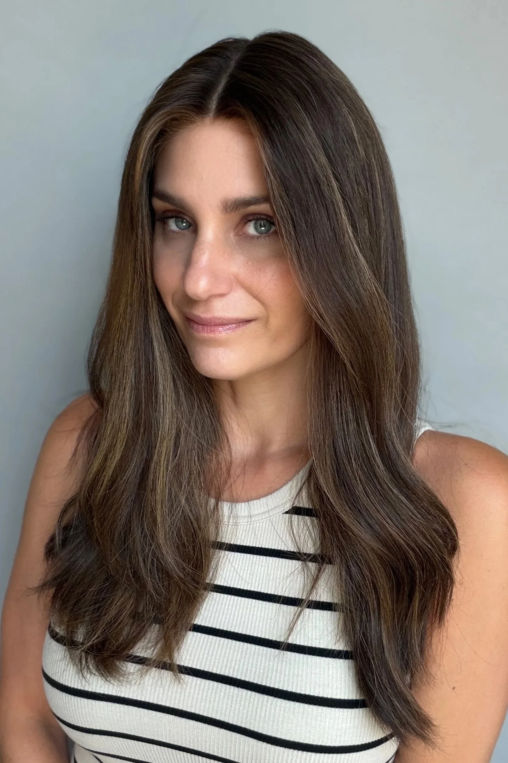 Dimensional Chocolate Brown w/Caramel Beige Highlights - 
