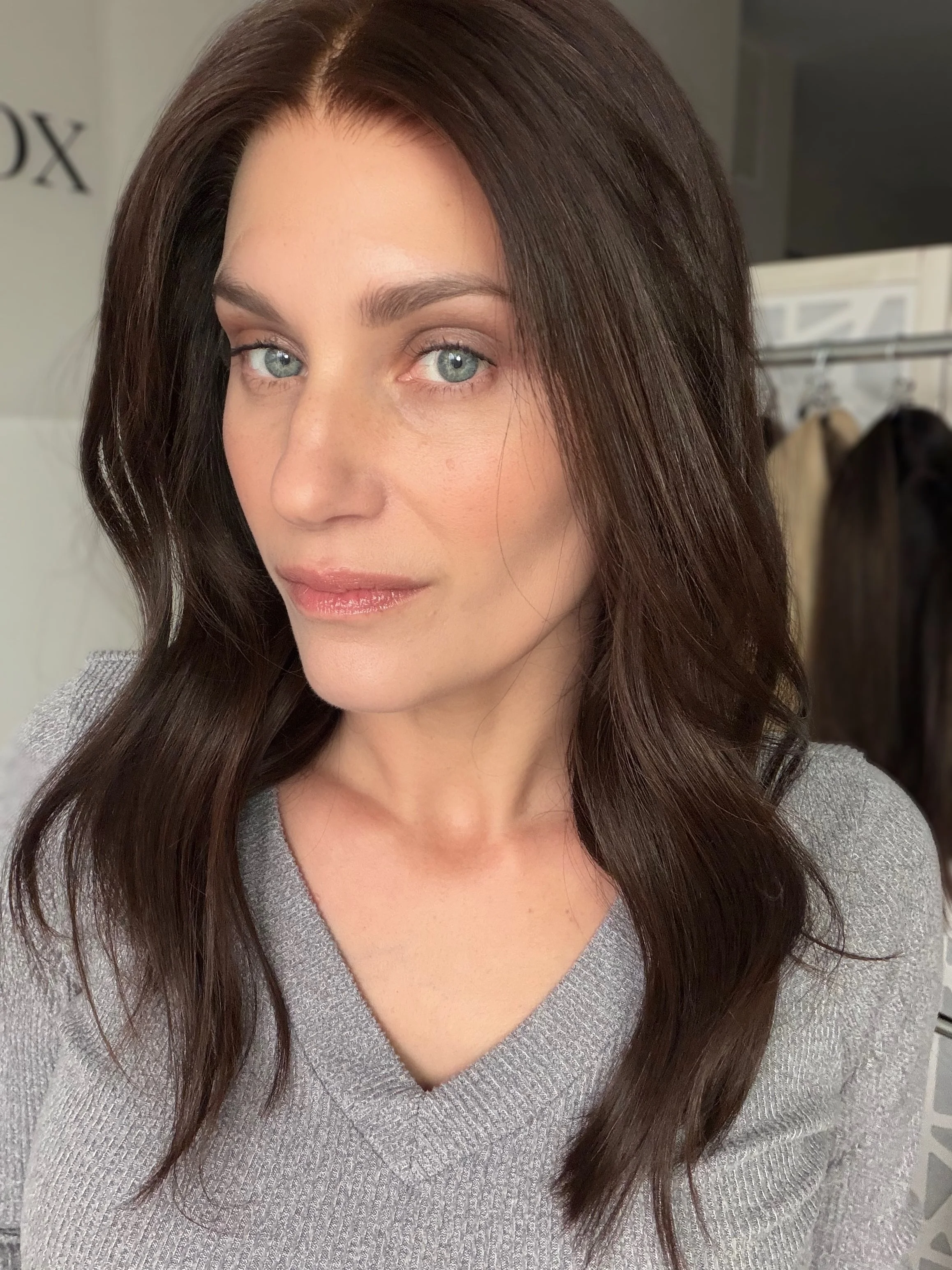 Medium Chocolate Brown Brunette - "Courtney" | 17" - Medium