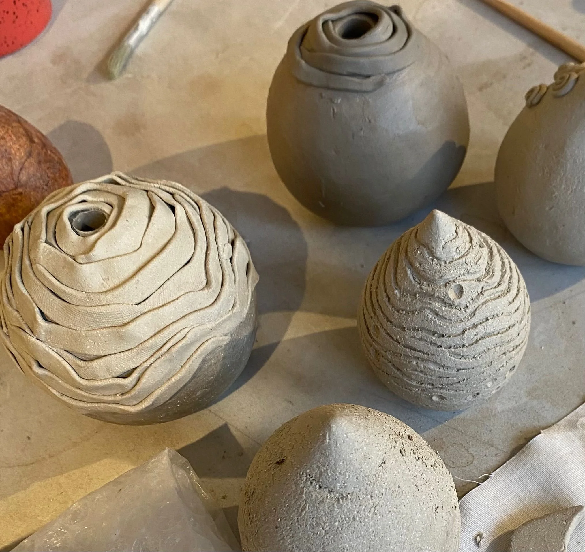 Beginner's Pottery - Suitable for beginners and those with a little experience. We will cover the basics of hand building and surface decoration in clay through a series of playful exercises and projects. 