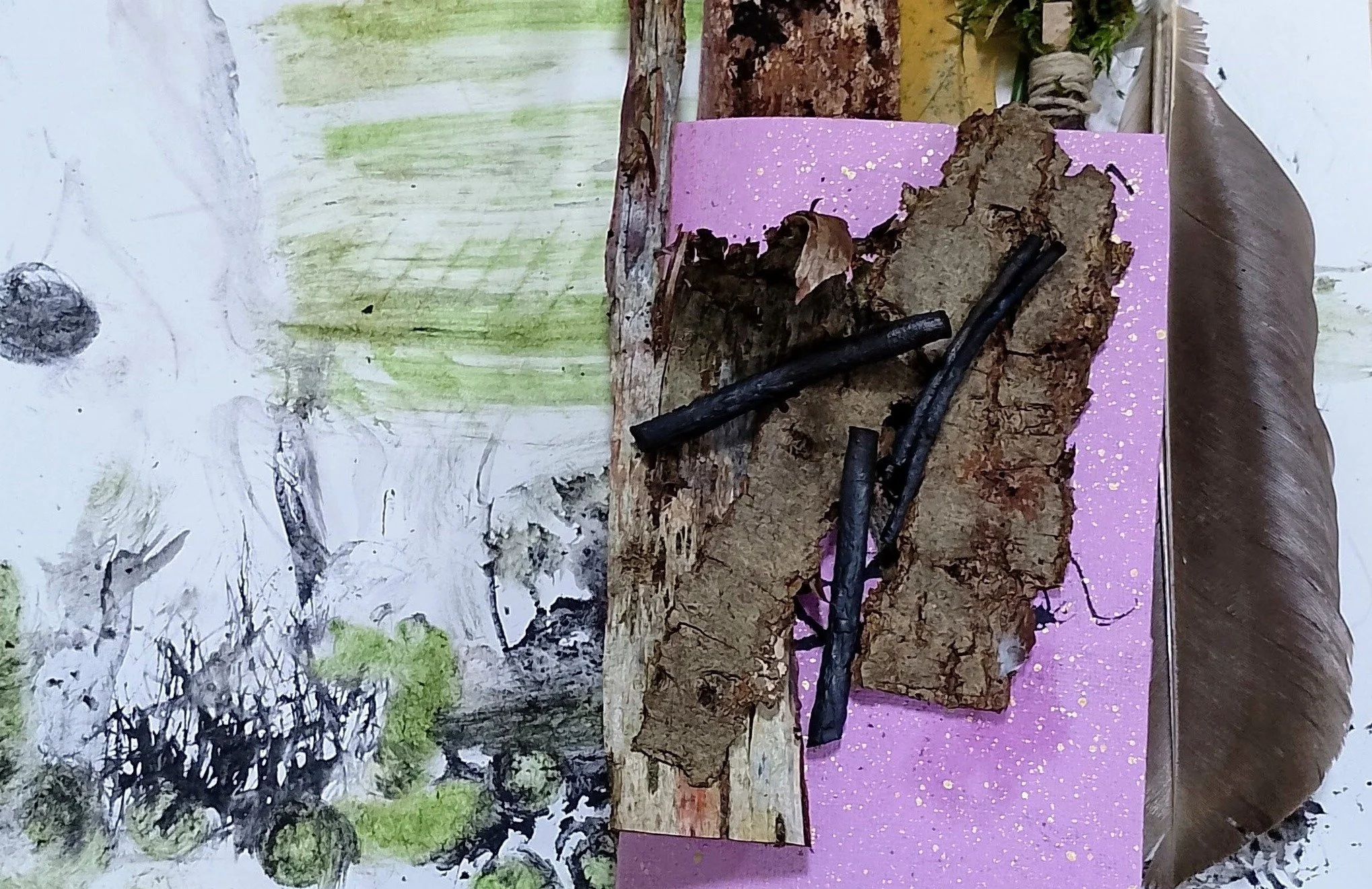 Nature Inspiring Art - Discover how to create art using materials found in nature, learn ancient paint making techniques and how to make your own art tools.