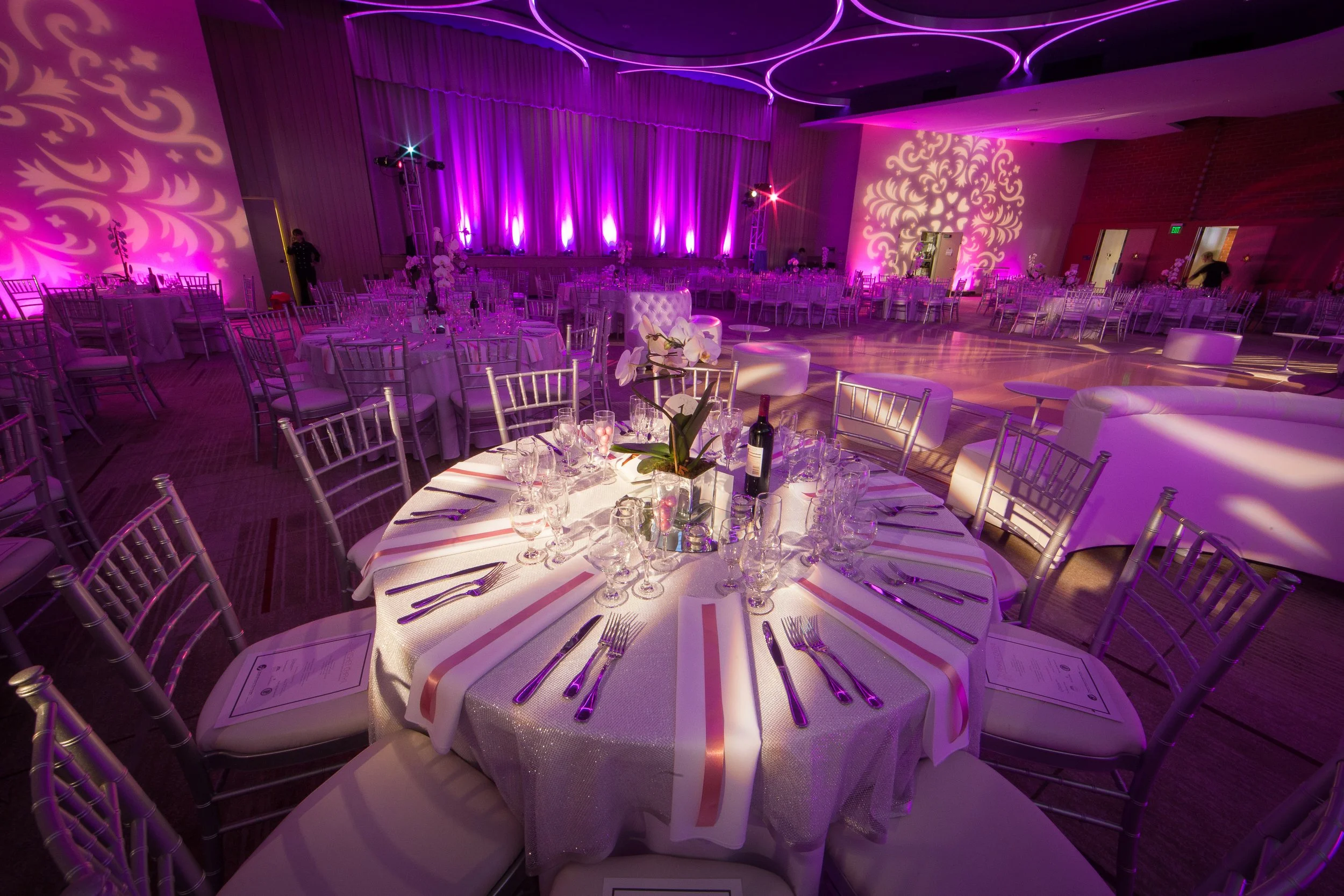 Venues greer - Wedding Table Full Room Pink Purple.jpg