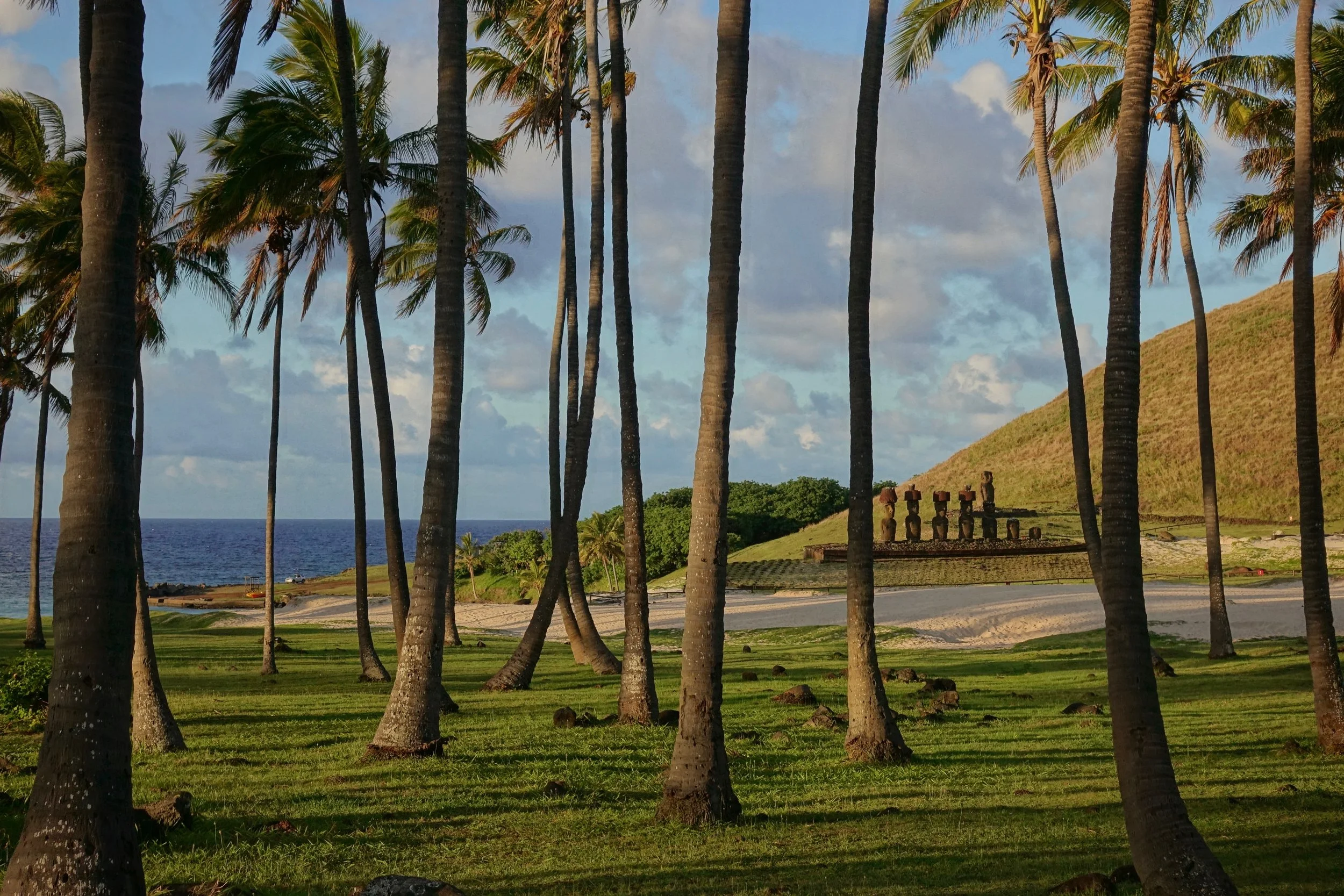 Anakena beach campground called "Sustainable Camping Ana Tekena"