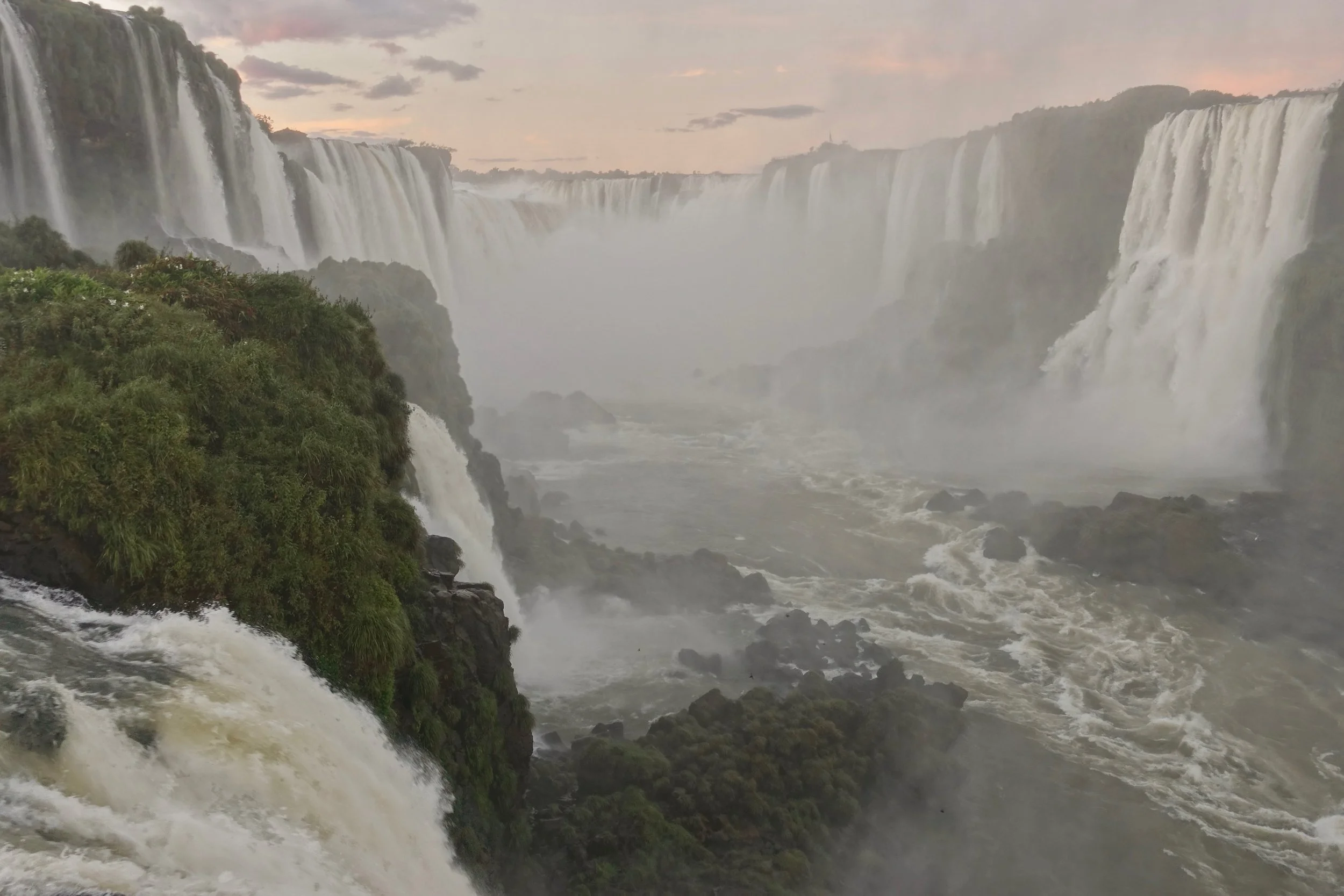 Main section of Iguassu Falls on Brazil side
