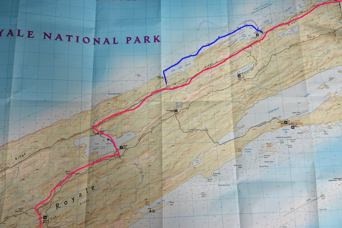 Map Isle Royale packraft 2/3