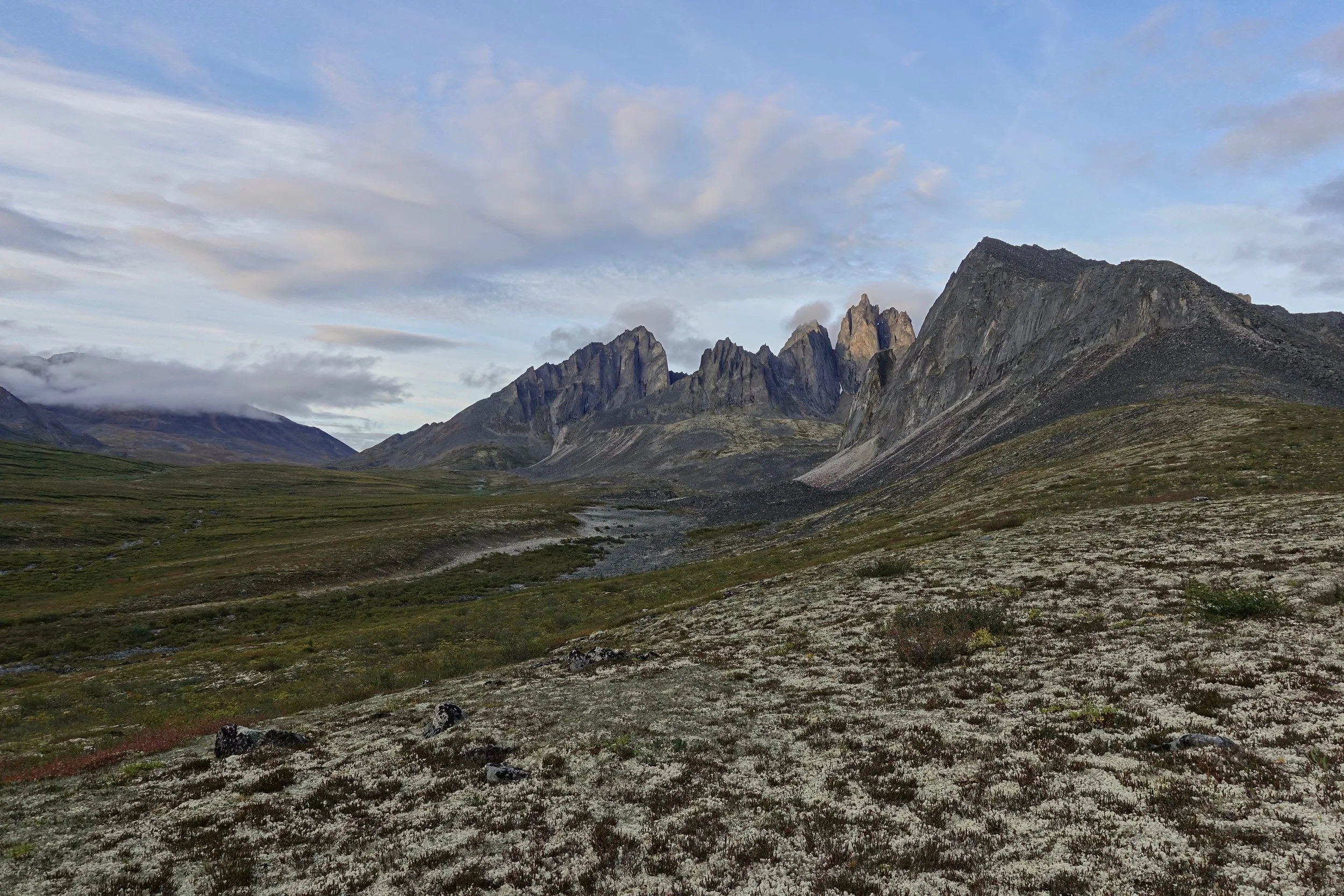 Mount Monolith in the Tombstones in the Yukon backpacking trip