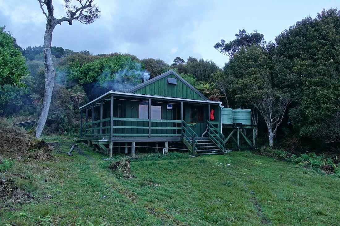 Hut on the Northwest circuit in New Zealand