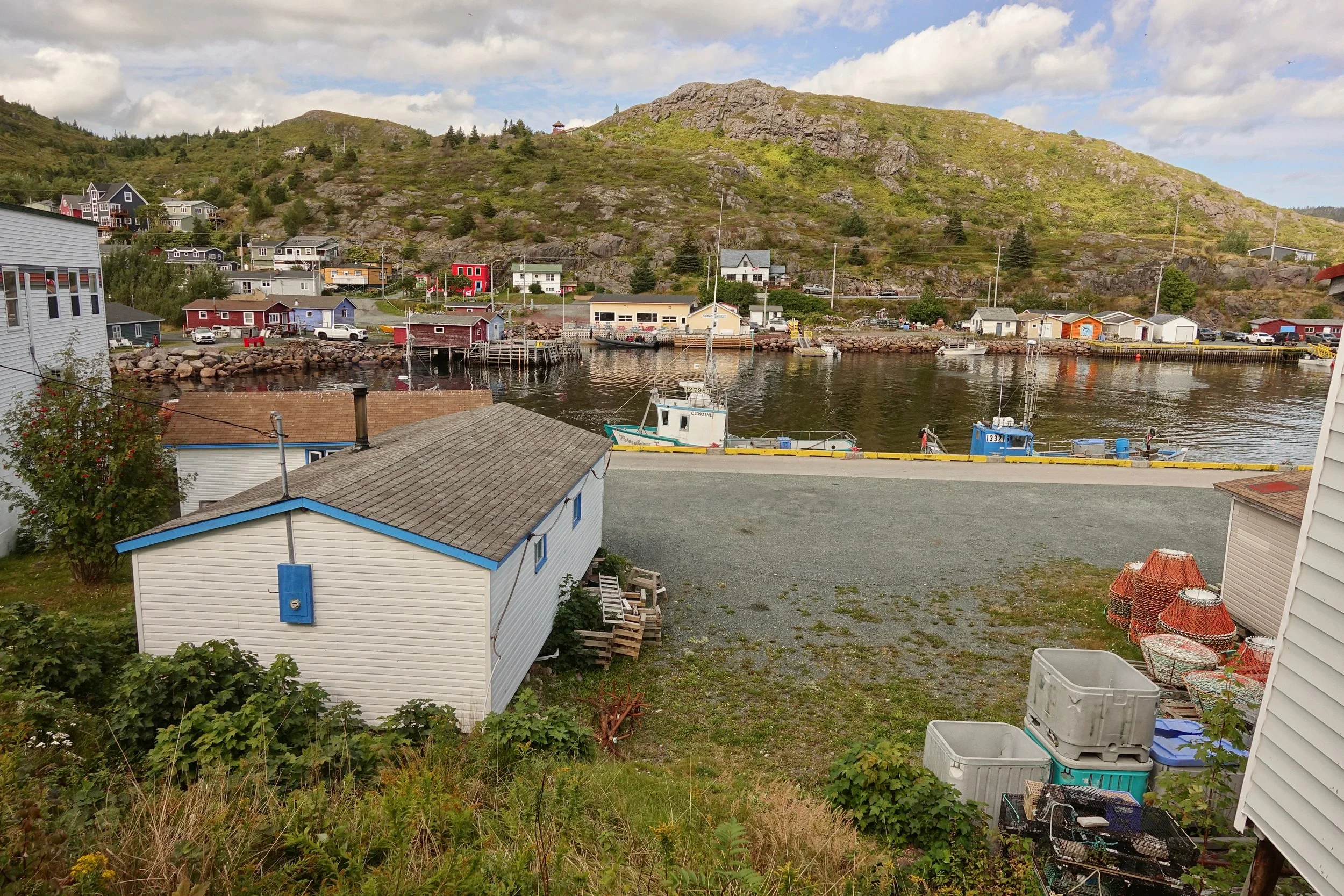Resupply town of Petty Harbour on the East Coast Trail in Newfoundland