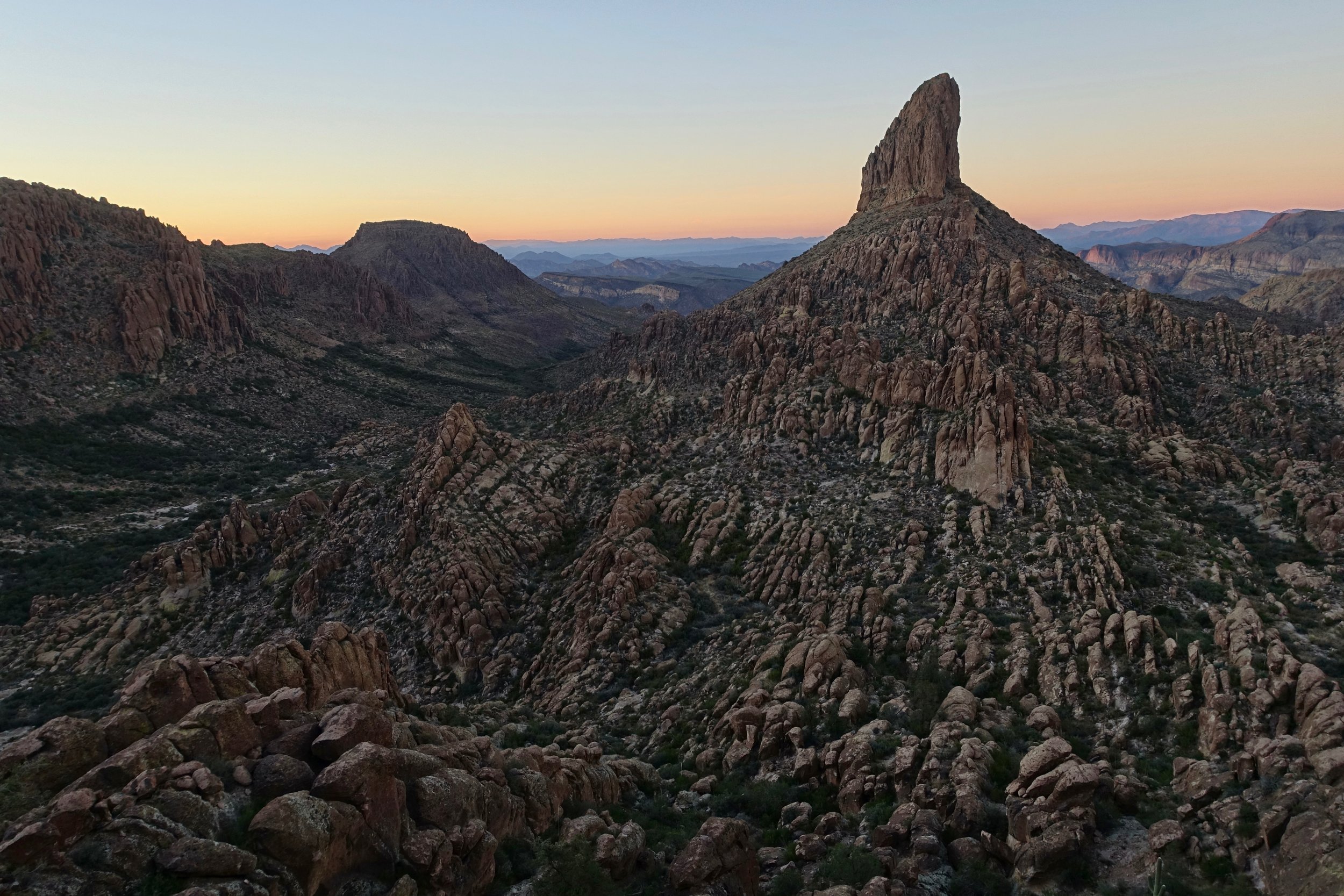 Dutchman loop around Weaver's Needle in the Superstition mountains of Arizona