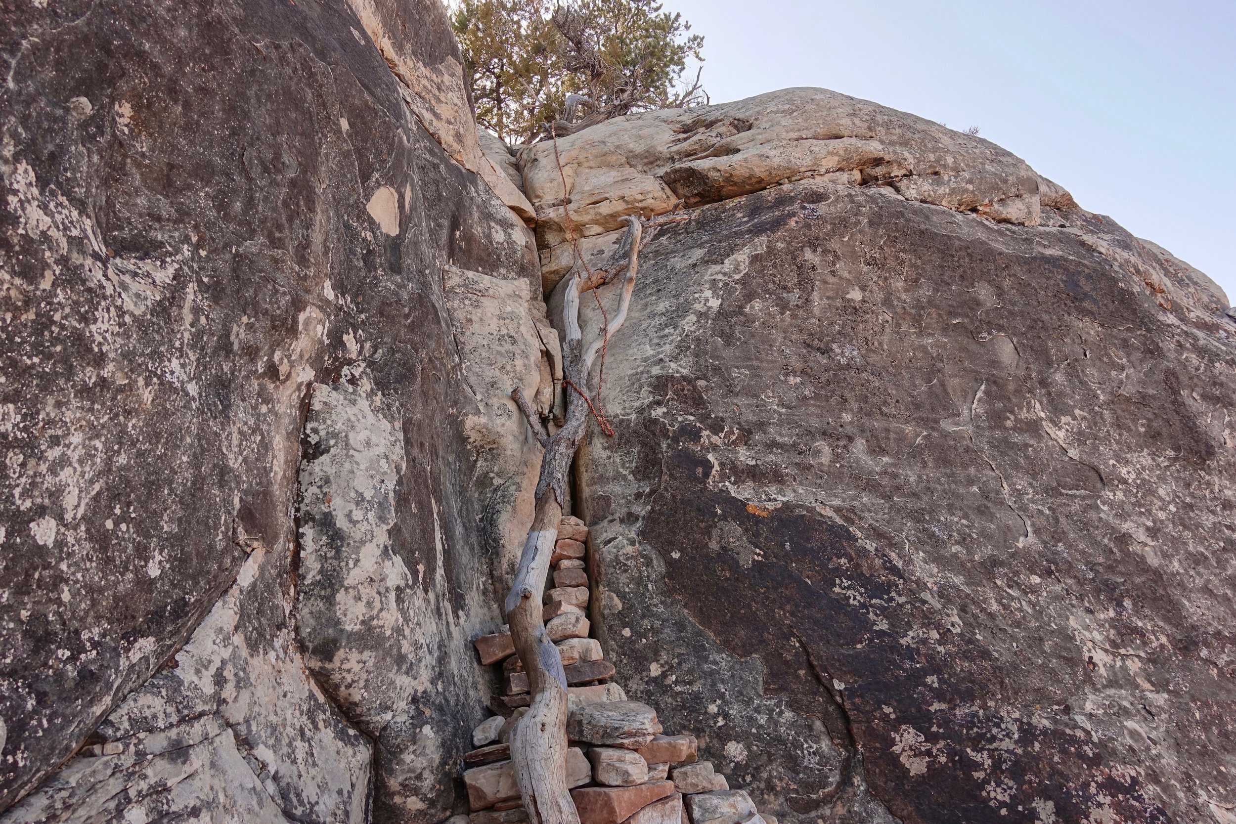 The climb out of Fish Creek Canyon on the trail