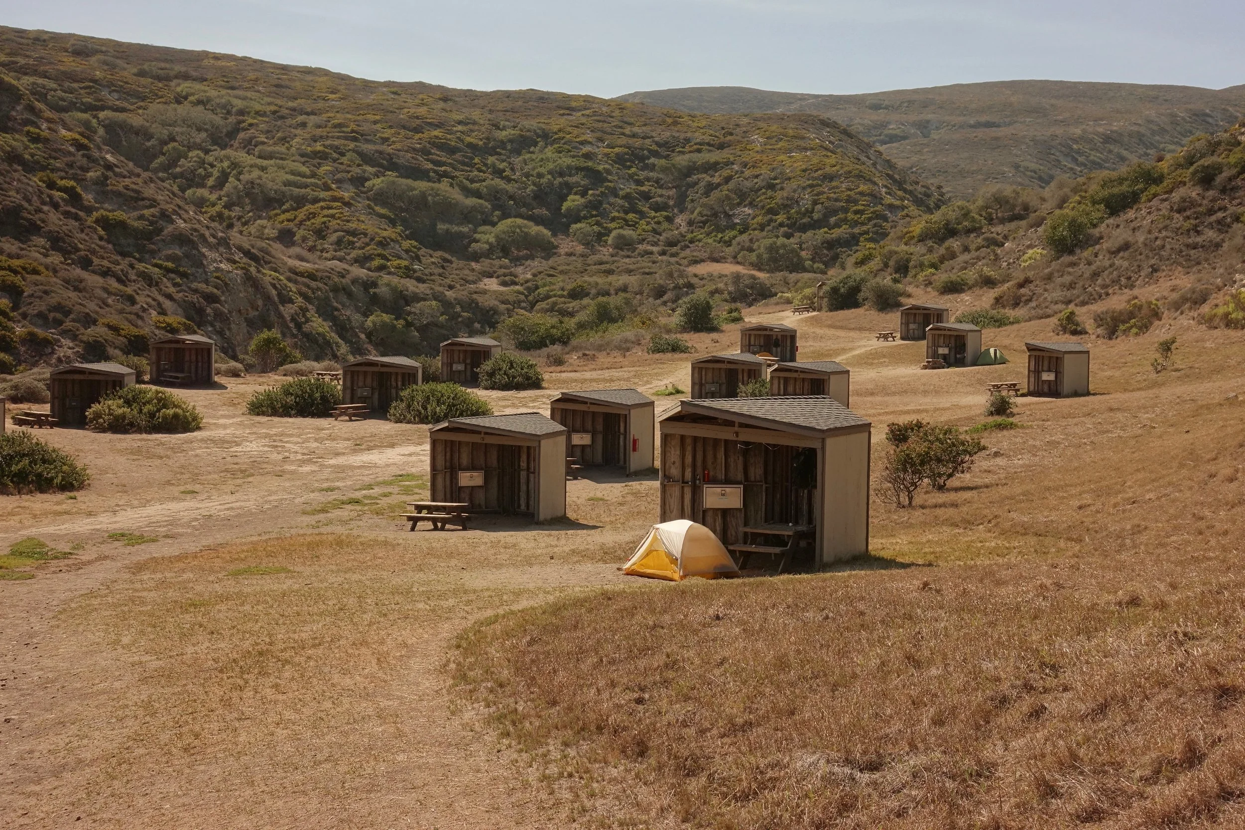 Santa Rosa Island main campground in Channel Islands National Park