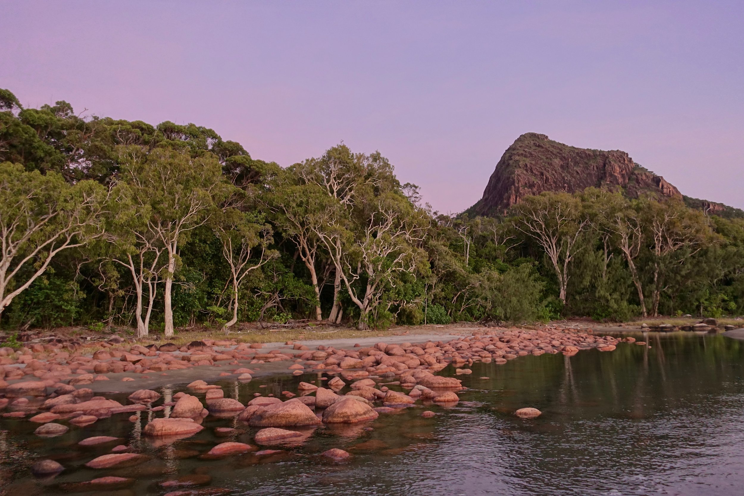 Sunrise at Nina Bay on the Thorsborne trail